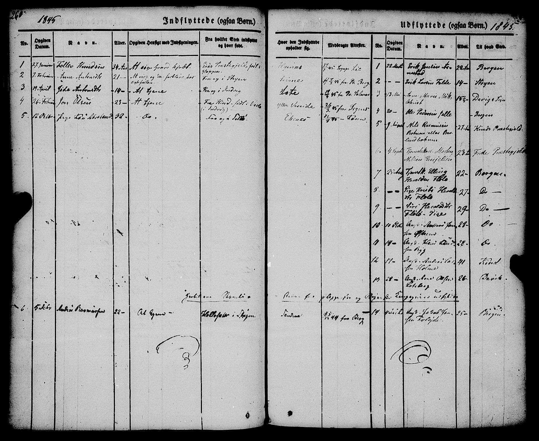 Gloppen sokneprestembete, AV/SAB-A-80101/H/Haa/Haaa/L0008: Parish register (official) no. A 8, 1837-1855, p. 260