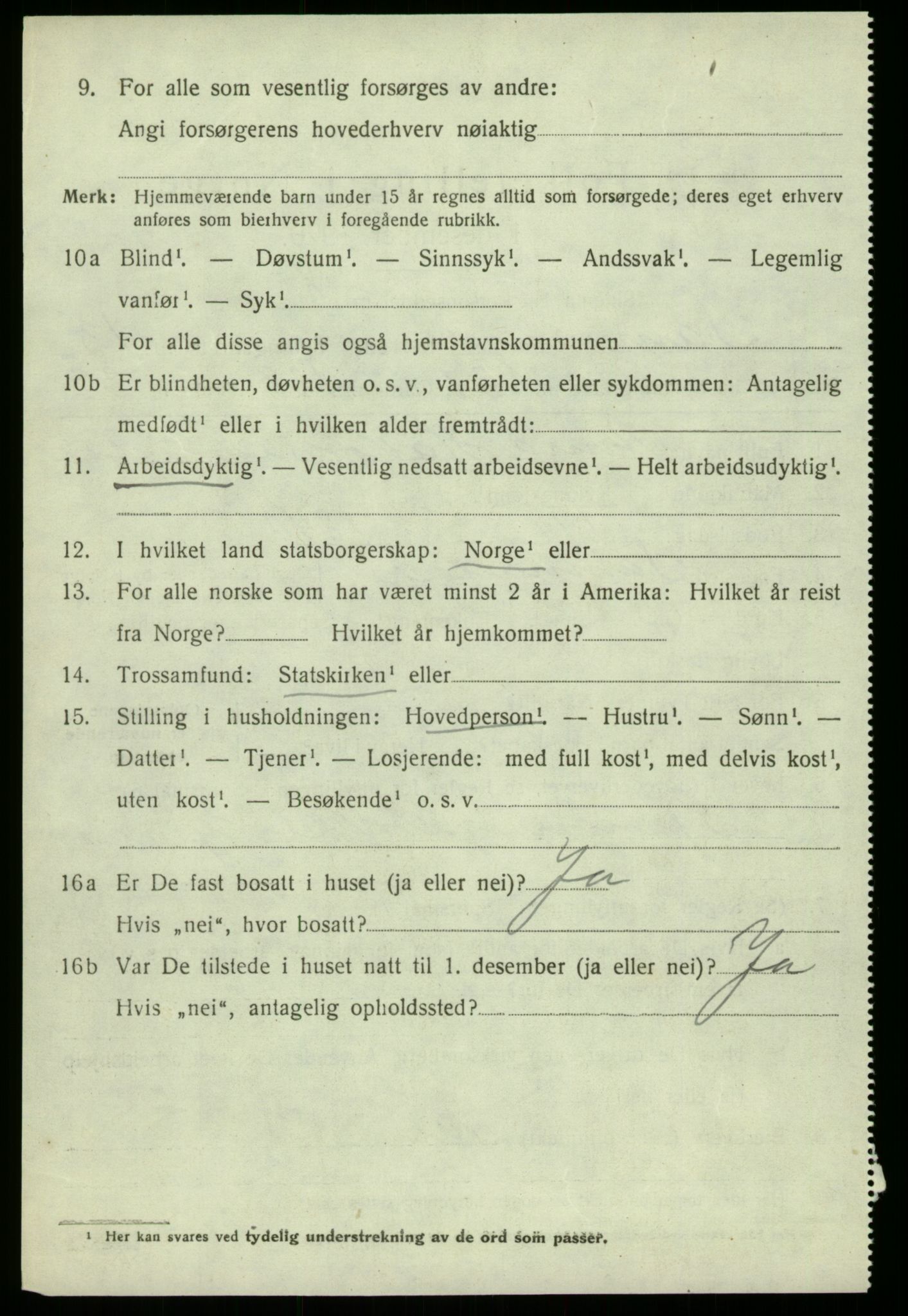 SAB, 1920 census for Samnanger, 1920, p. 5606