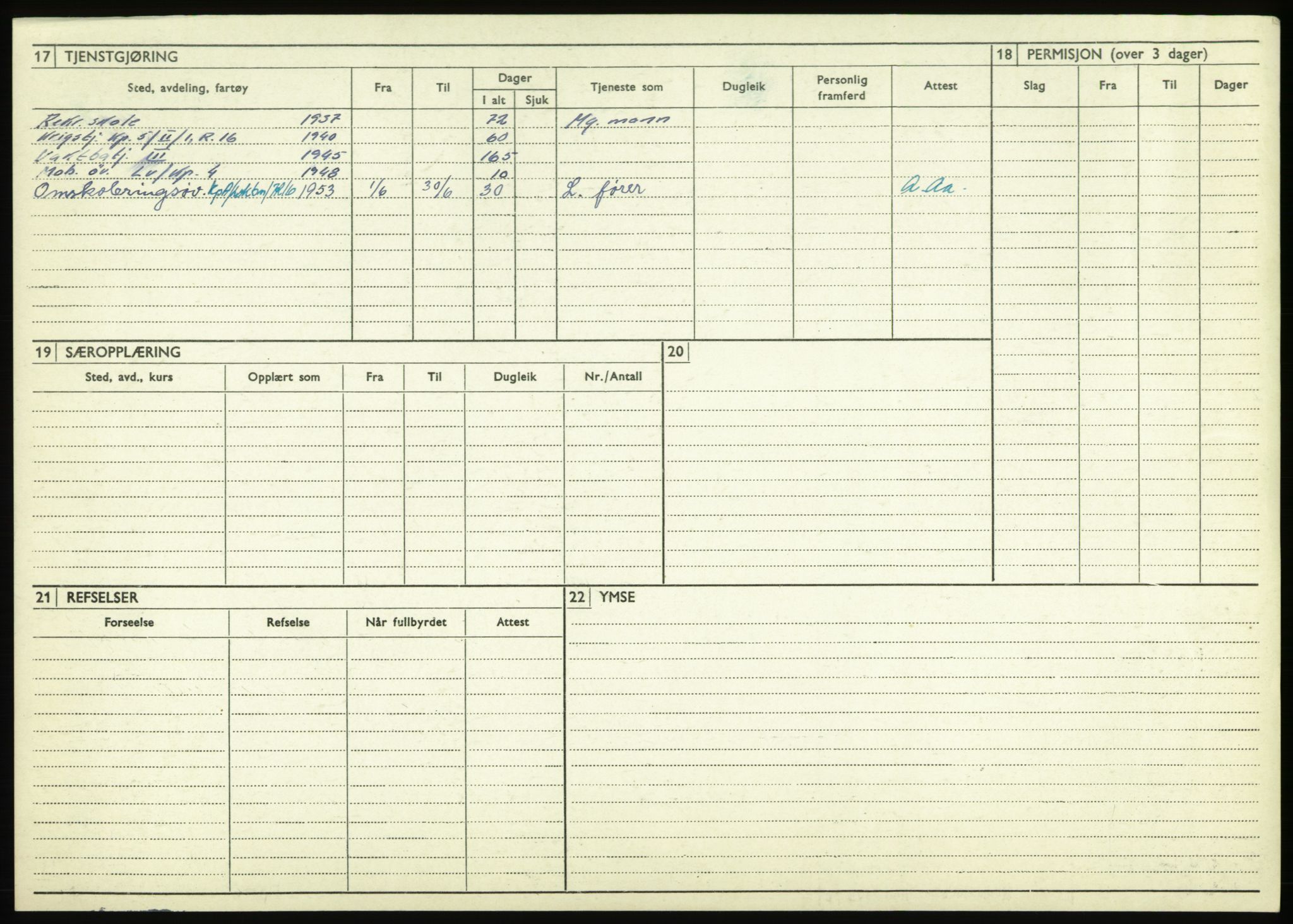 Forsvaret, Troms infanteriregiment nr. 16, AV/RA-RAFA-3146/P/Pa/L0021: Rulleblad for regimentets menige mannskaper, årsklasse 1937, 1937, p. 166