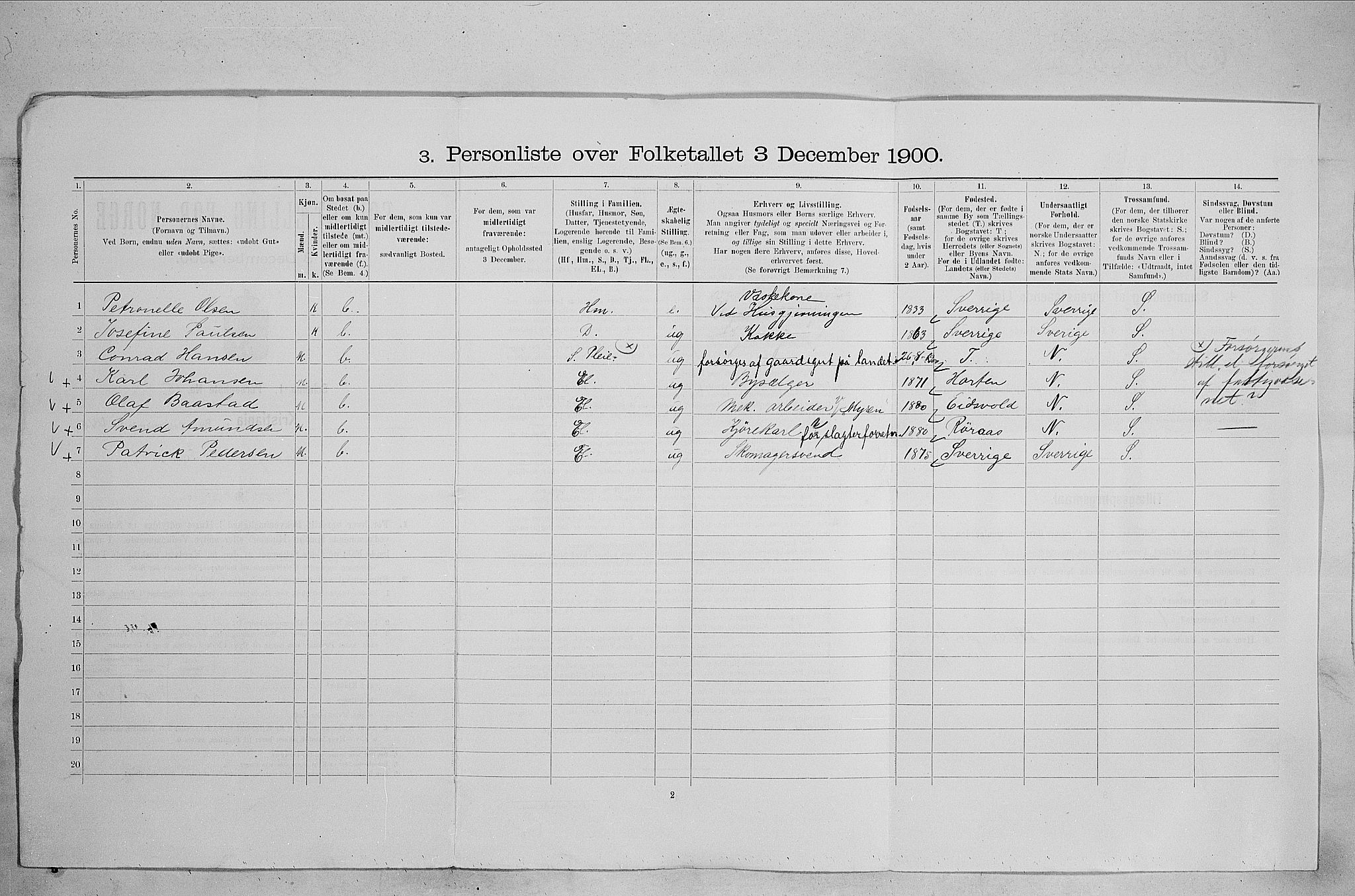 SAO, 1900 census for Kristiania, 1900, p. 46507