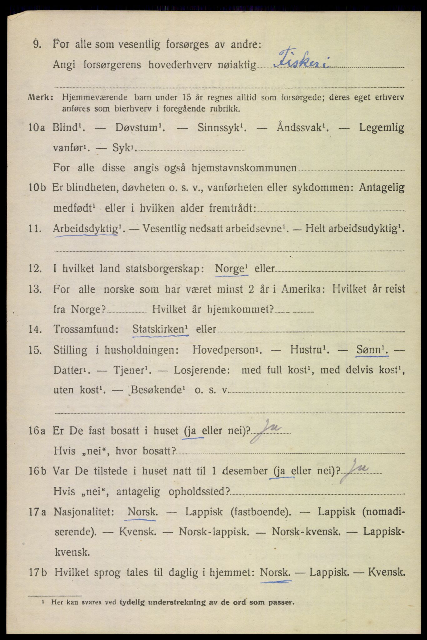 SAT, 1920 census for Bodin, 1920, p. 1921