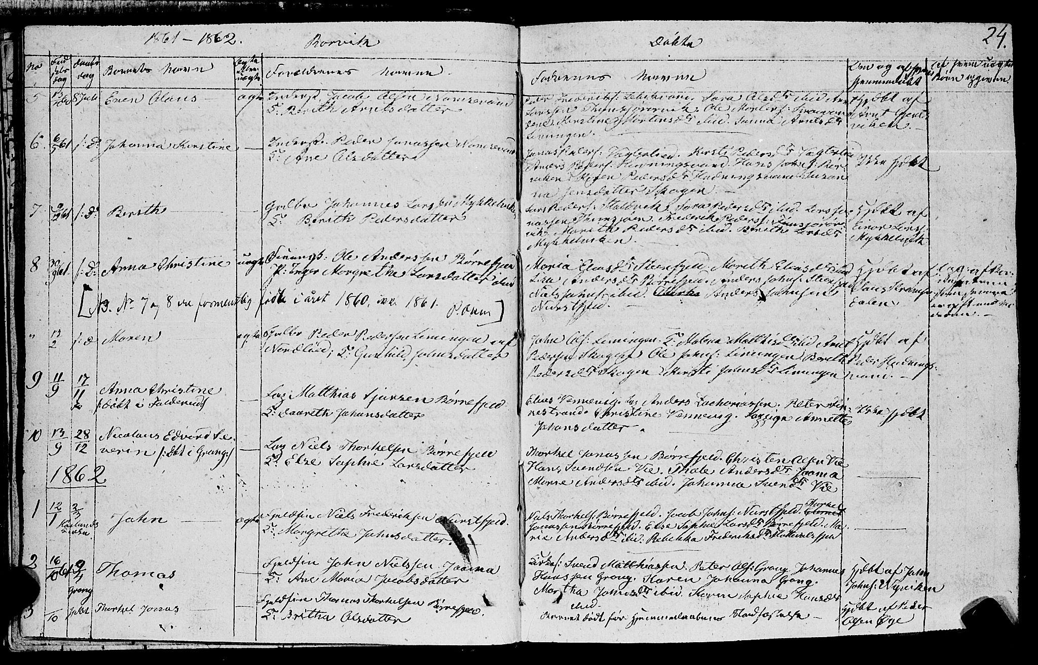 Ministerialprotokoller, klokkerbøker og fødselsregistre - Nord-Trøndelag, SAT/A-1458/762/L0538: Parish register (official) no. 762A02 /1, 1833-1879, p. 24
