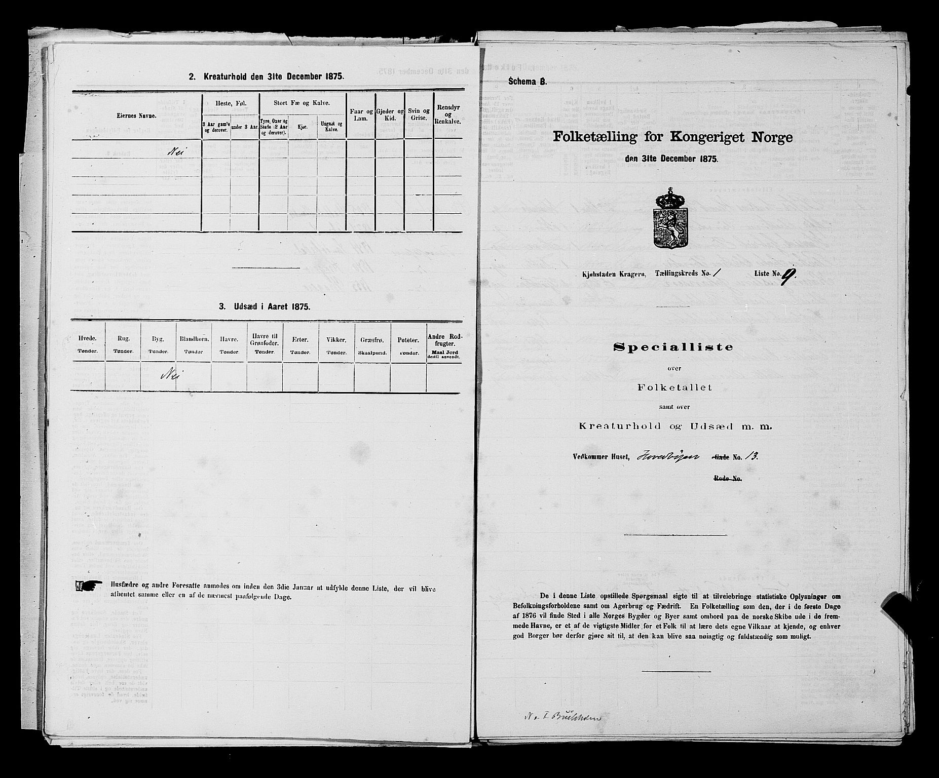 SAKO, 1875 census for 0801P Kragerø, 1875, p. 42