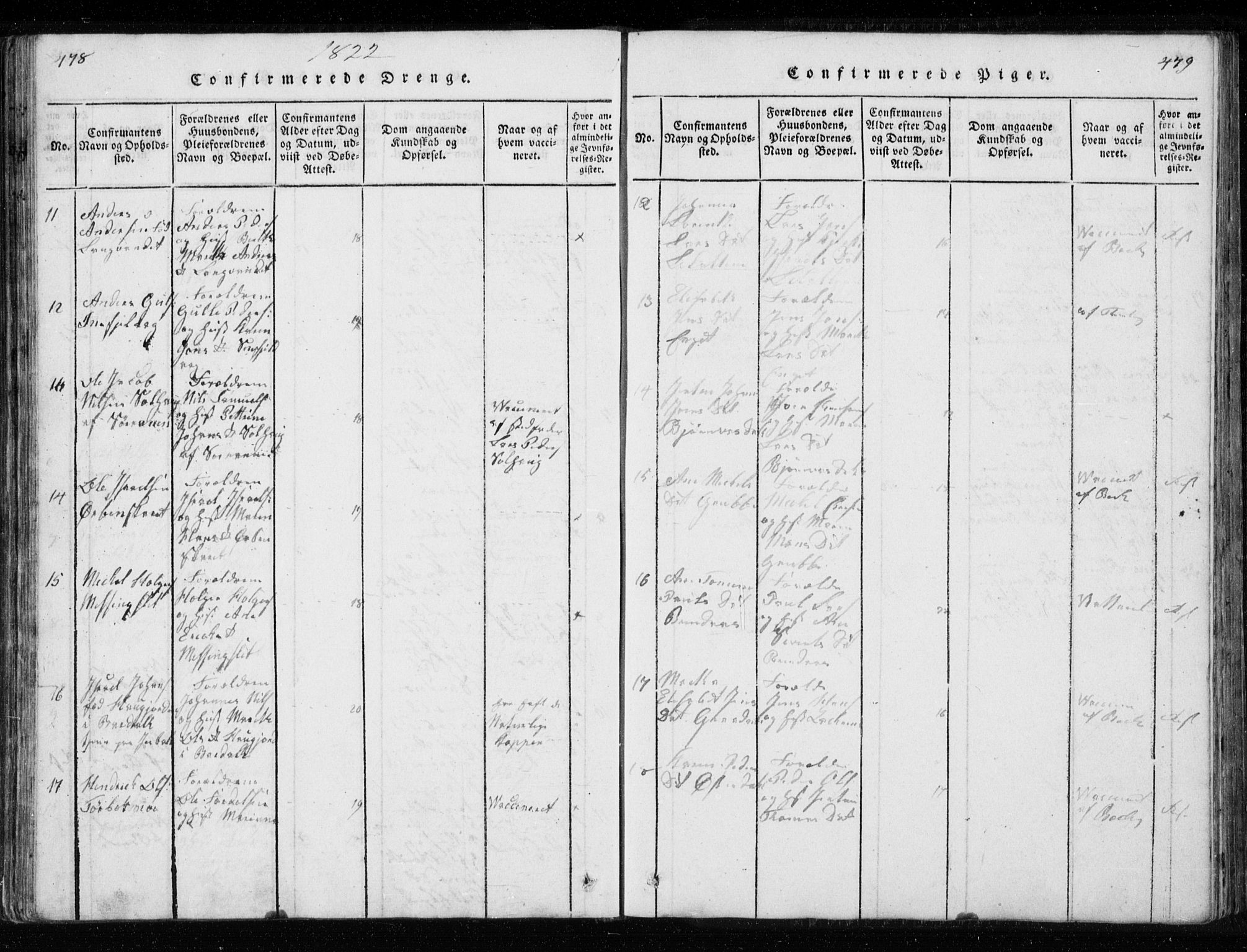 Ministerialprotokoller, klokkerbøker og fødselsregistre - Nordland, AV/SAT-A-1459/827/L0412: Parish register (copy) no. 827C01, 1820-1841, p. 478-479