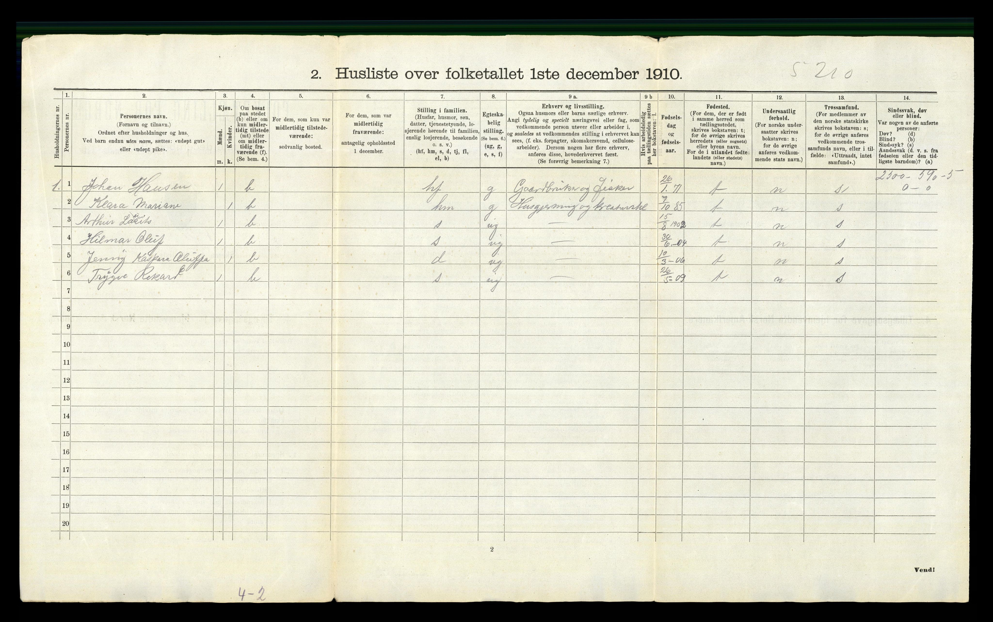 RA, 1910 census for Norderhov, 1910, p. 79