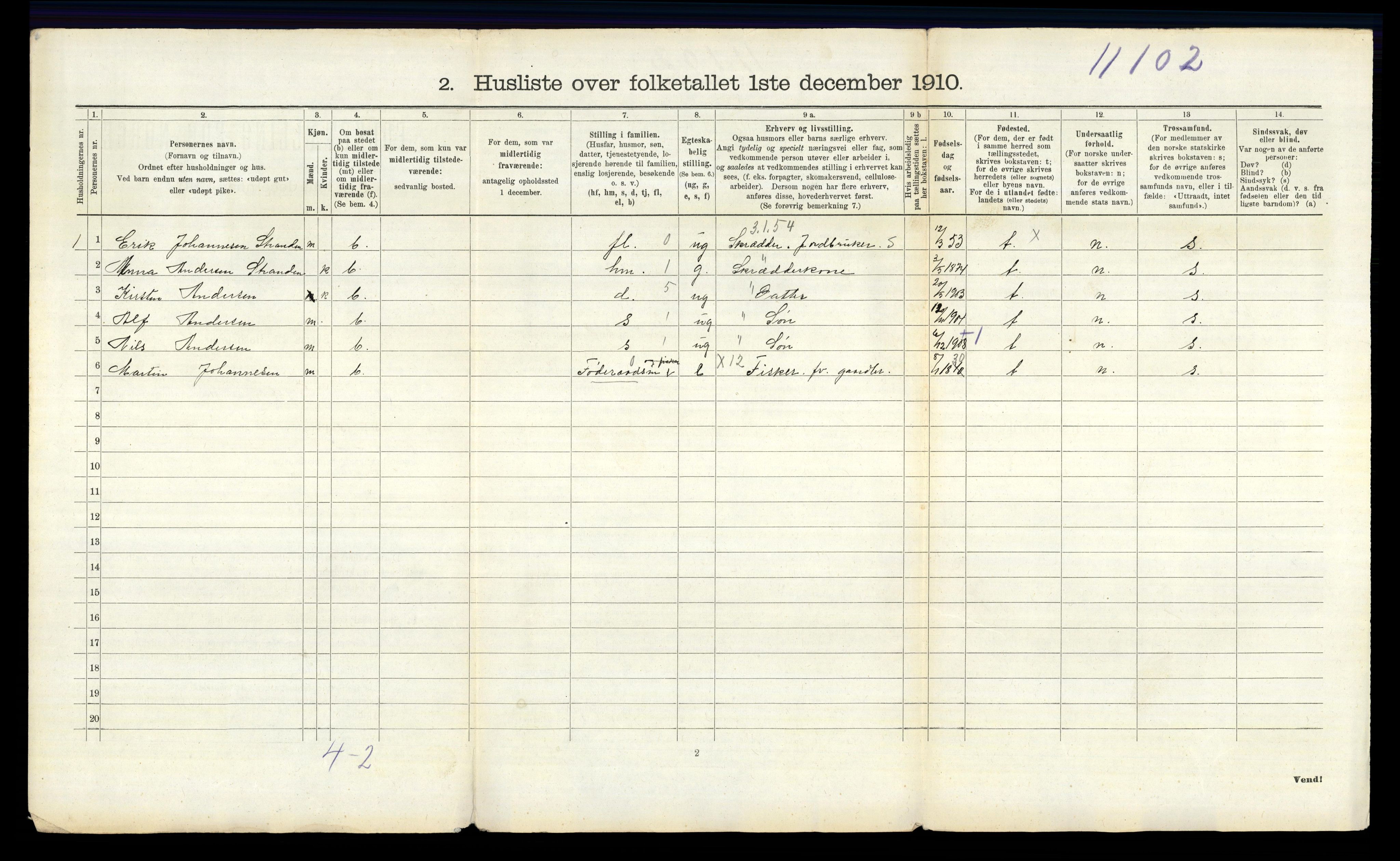 RA, 1910 census for Skjeberg, 1910, p. 1751