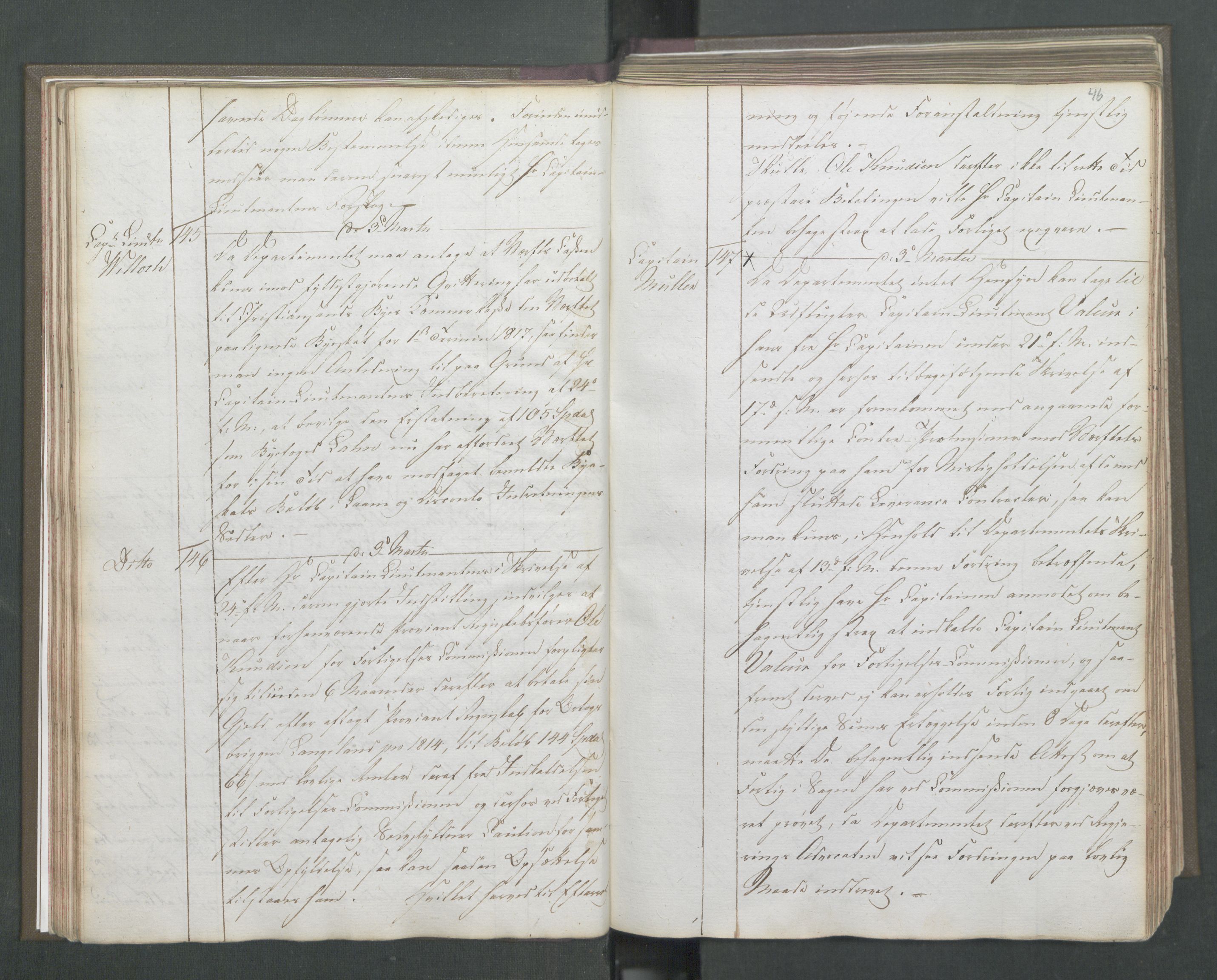 Marinedepartementet/ Marine- og postdepartementet, AV/RA-RAFA-3792/B/Ba/L0008:  Marinedepartementets kopibok, 1818, p. 46