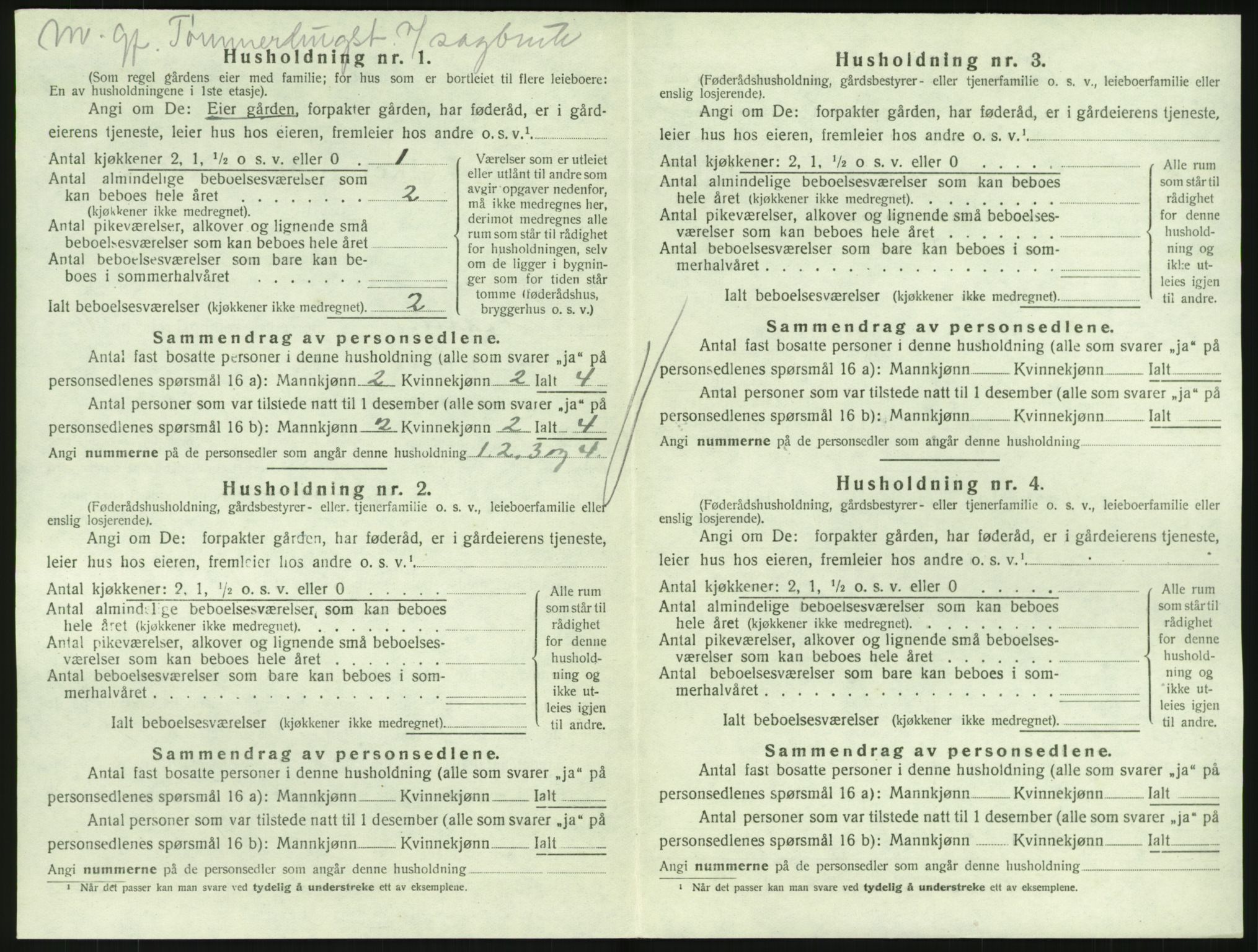 SAKO, 1920 census for Hedrum, 1920, p. 1476