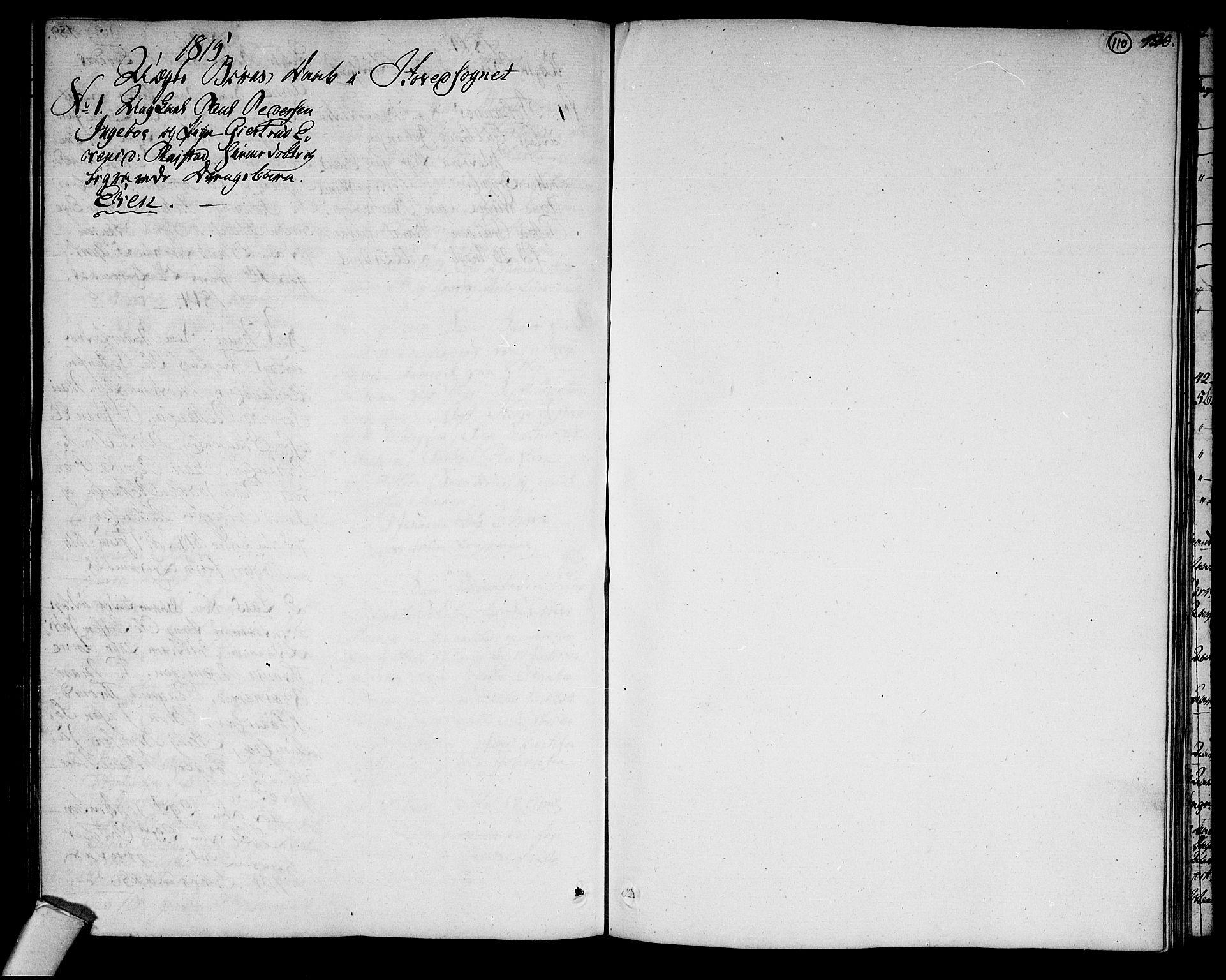 Sigdal kirkebøker, AV/SAKO-A-245/F/Fa/L0004: Parish register (official) no. I 4, 1812-1815, p. 110