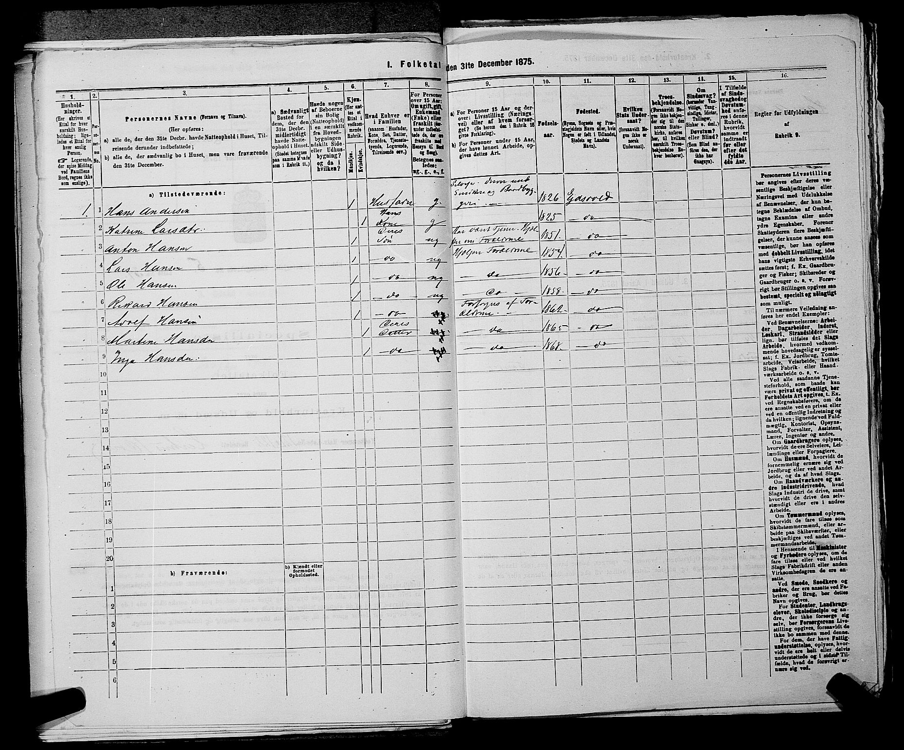 RA, 1875 census for 0237P Eidsvoll, 1875, p. 750