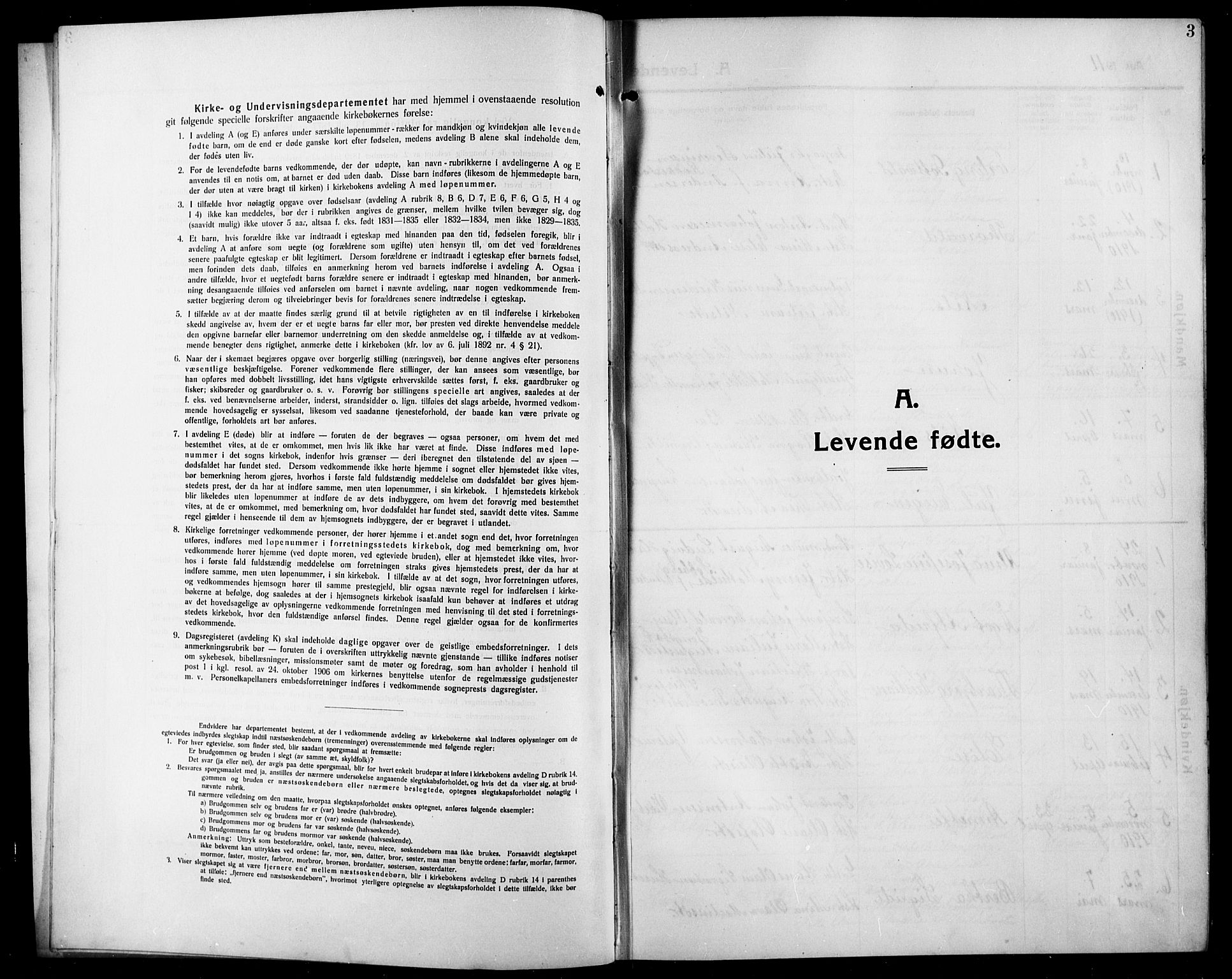 Rødenes prestekontor Kirkebøker, AV/SAO-A-2005/G/Ga/L0003: Parish register (copy) no. I 3, 1911-1926, p. 3