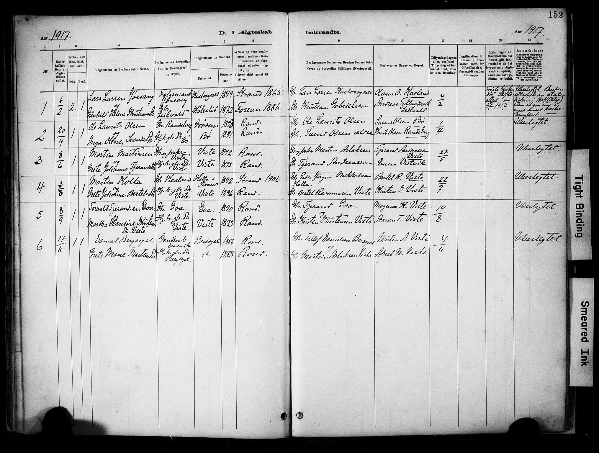 Hetland sokneprestkontor, SAST/A-101826/30/30BA/L0009: Parish register (official) no. A 9, 1882-1918, p. 152
