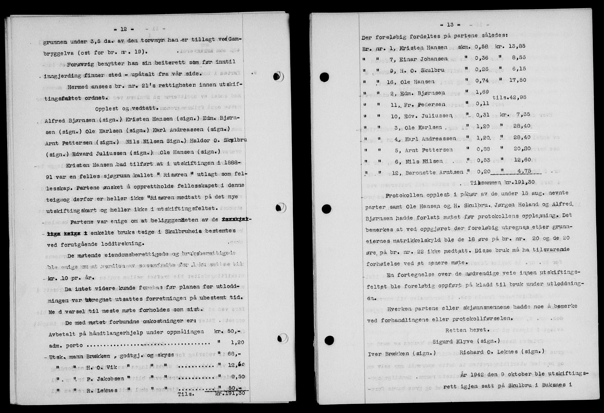 Lofoten sorenskriveri, SAT/A-0017/1/2/2C/L0012a: Mortgage book no. 12a, 1943-1944, Diary no: : 1441/1943