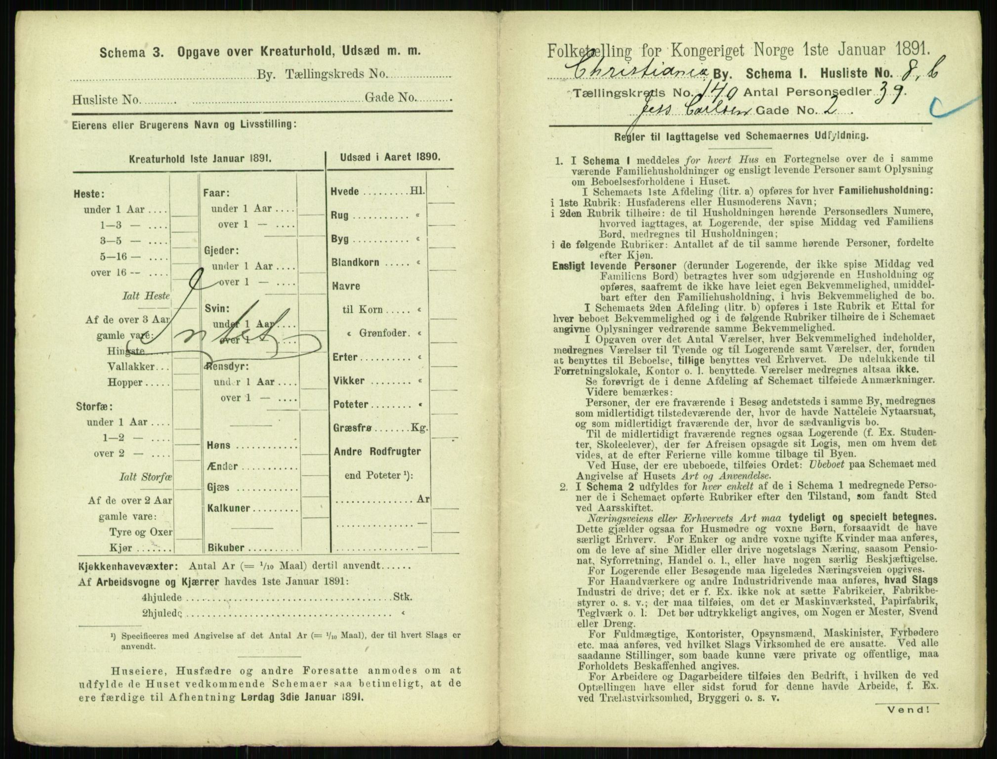 RA, 1891 census for 0301 Kristiania, 1891, p. 77450