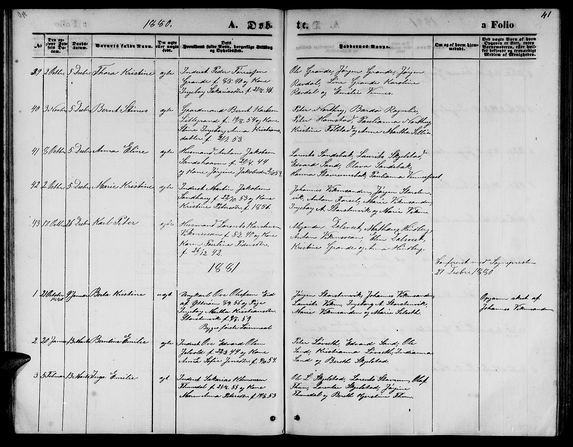 Ministerialprotokoller, klokkerbøker og fødselsregistre - Nord-Trøndelag, SAT/A-1458/744/L0422: Parish register (copy) no. 744C01, 1871-1885, p. 41