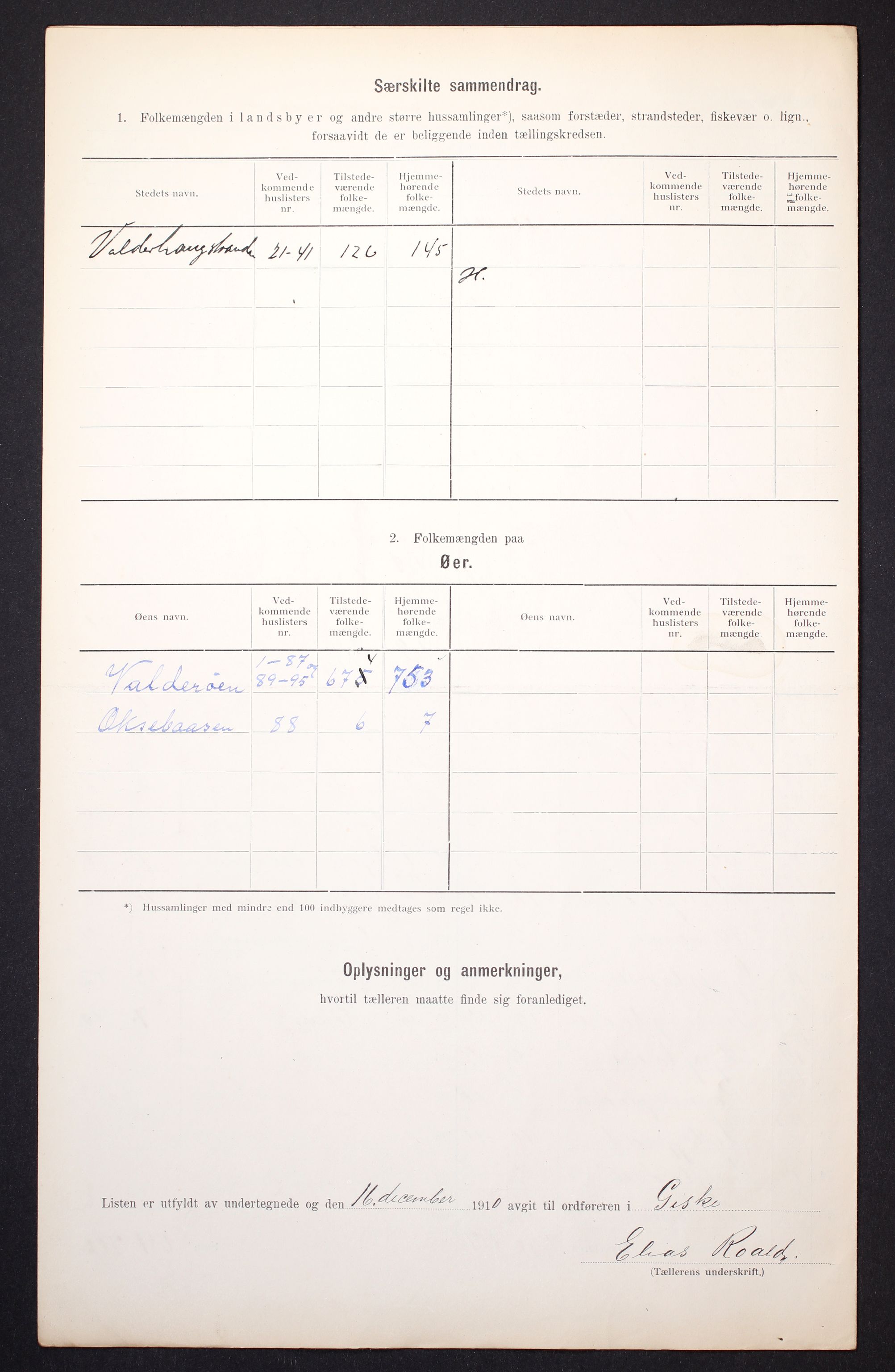 RA, 1910 census for Giske, 1910, p. 12