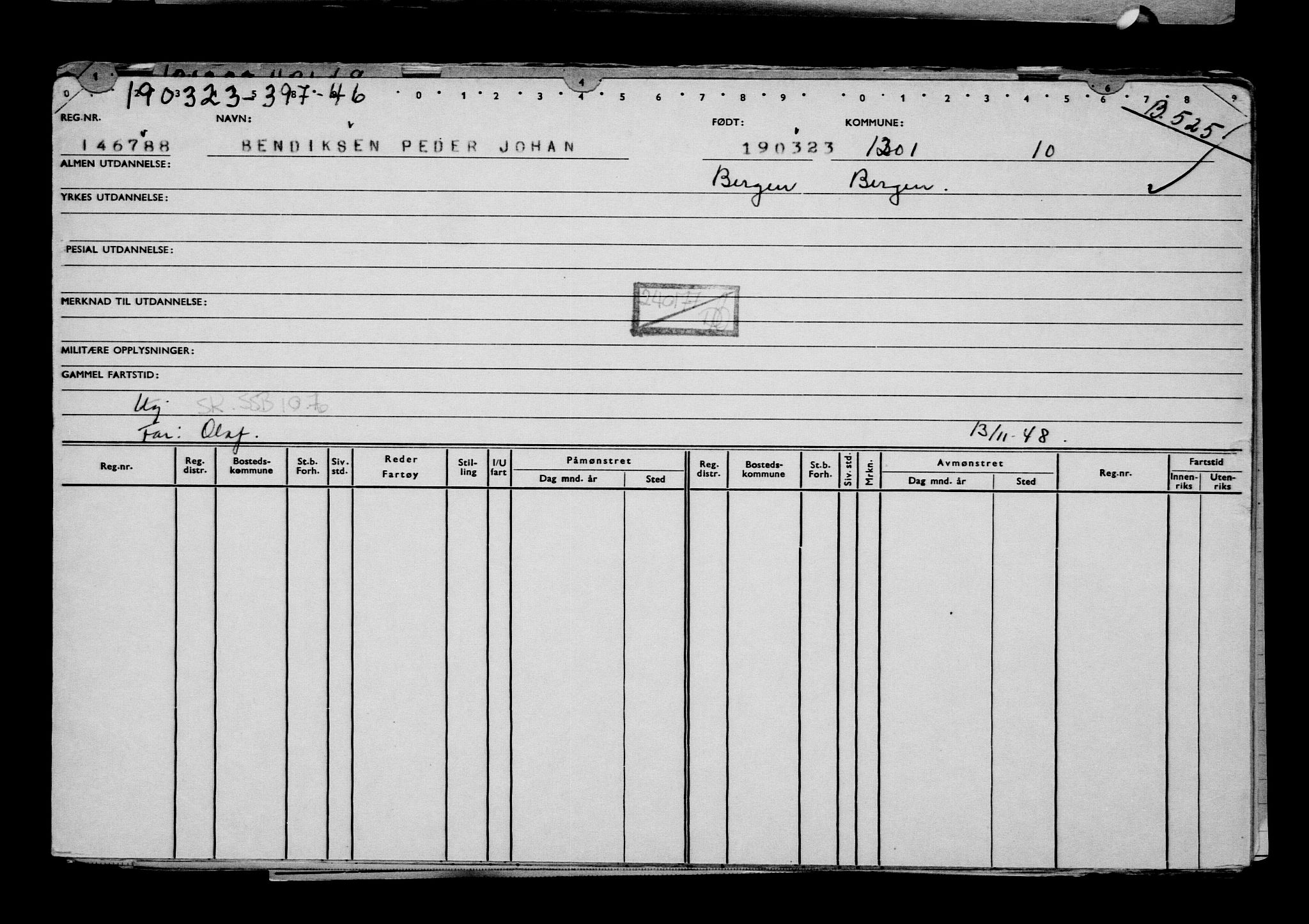 Direktoratet for sjømenn, AV/RA-S-3545/G/Gb/L0216: Hovedkort, 1923, p. 557