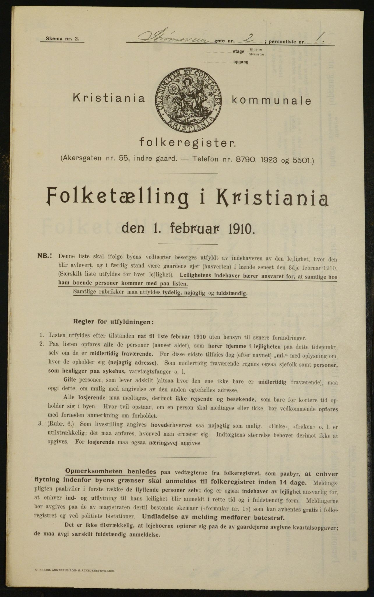 OBA, Municipal Census 1910 for Kristiania, 1910, p. 98671