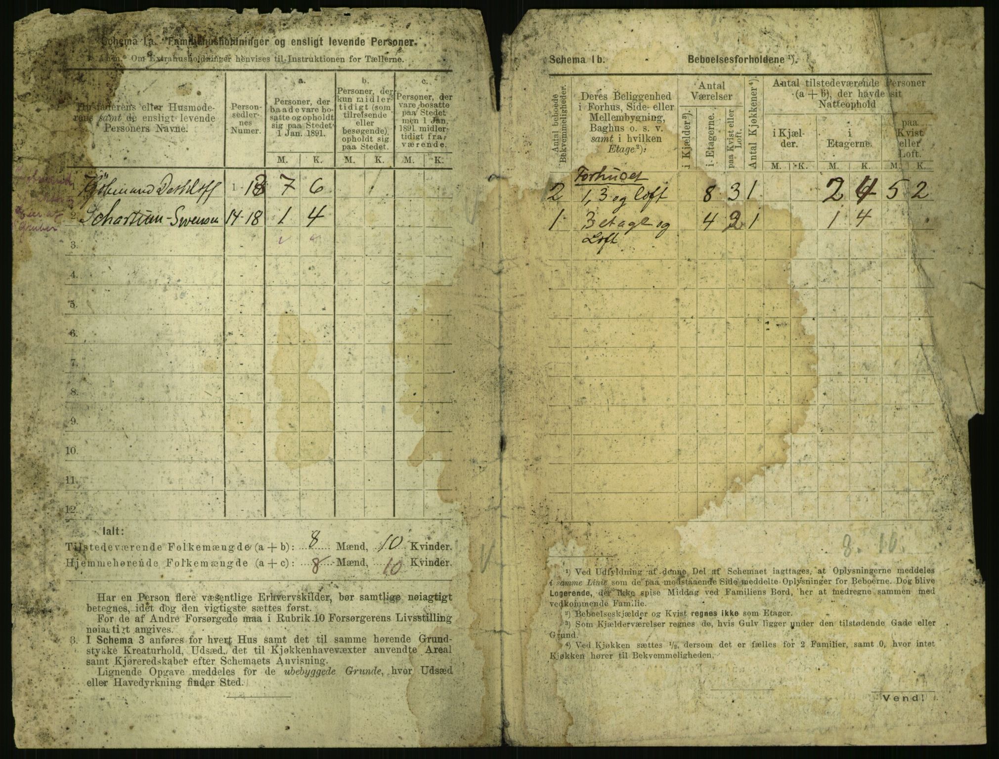 RA, 1891 census for 0301 Kristiania, 1891, p. 2521