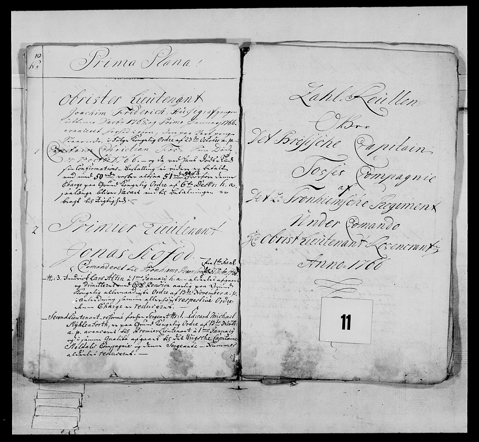 Generalitets- og kommissariatskollegiet, Det kongelige norske kommissariatskollegium, RA/EA-5420/E/Eh/L0076: 2. Trondheimske nasjonale infanteriregiment, 1766-1773, p. 24