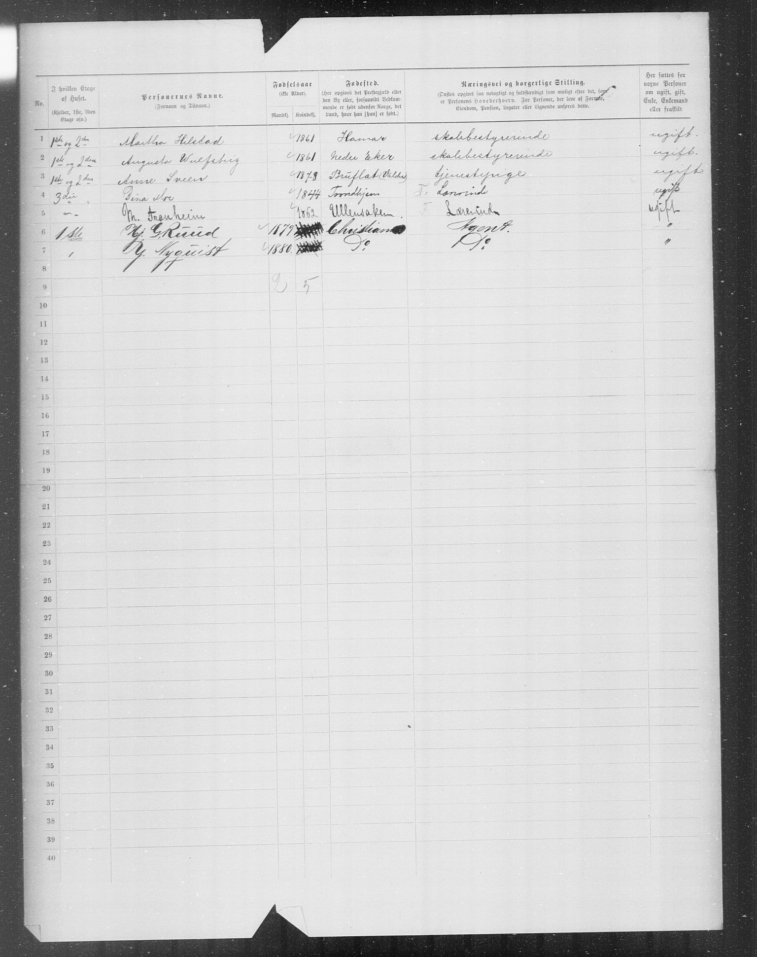 OBA, Municipal Census 1899 for Kristiania, 1899, p. 7685