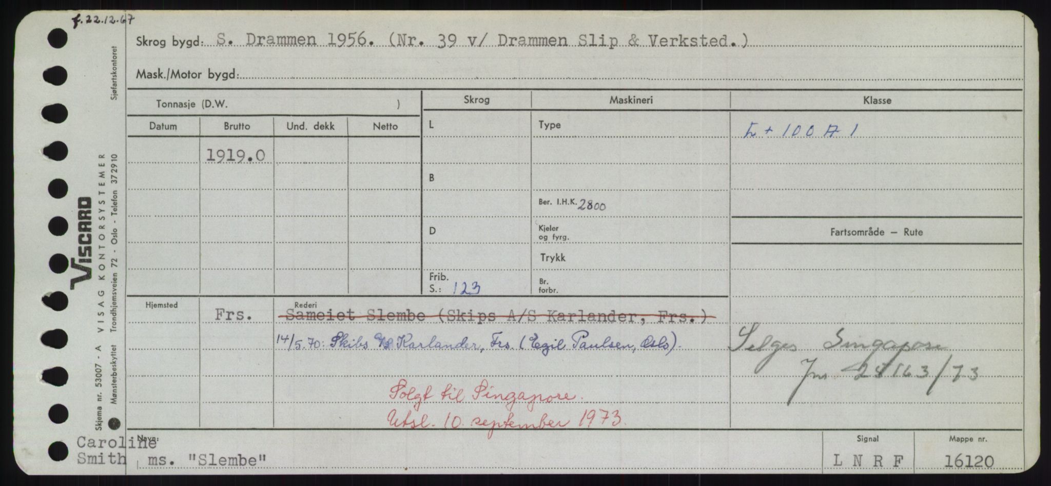 Sjøfartsdirektoratet med forløpere, Skipsmålingen, AV/RA-S-1627/H/Hd/L0034: Fartøy, Sk-Slå, p. 401