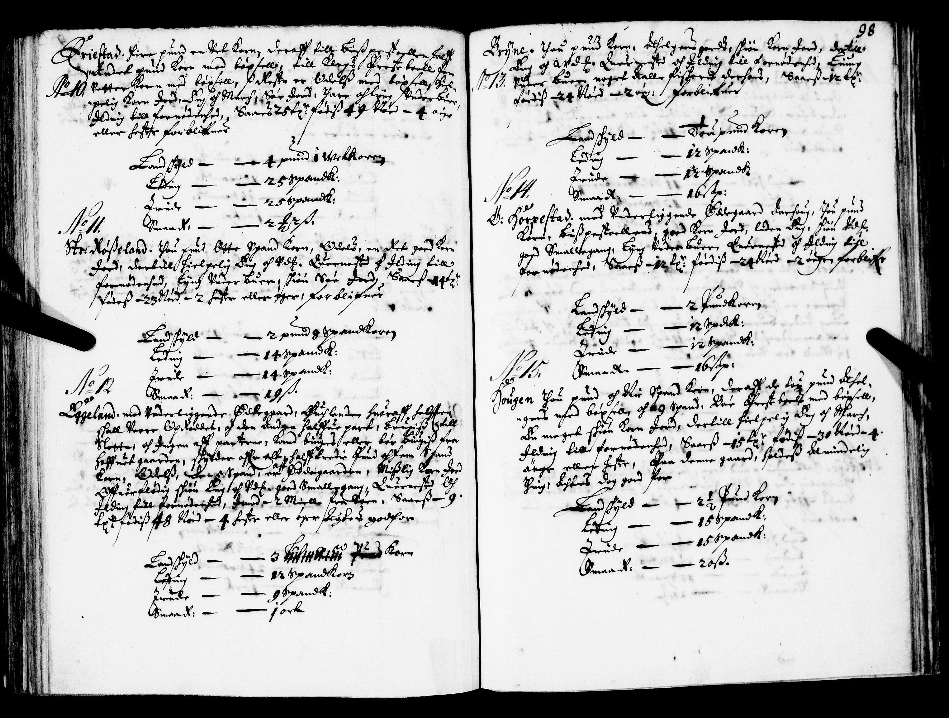 Rentekammeret inntil 1814, Realistisk ordnet avdeling, AV/RA-EA-4070/N/Nb/Nba/L0032: Jæren og Dalane fogderi, 1668, p. 97b-98a