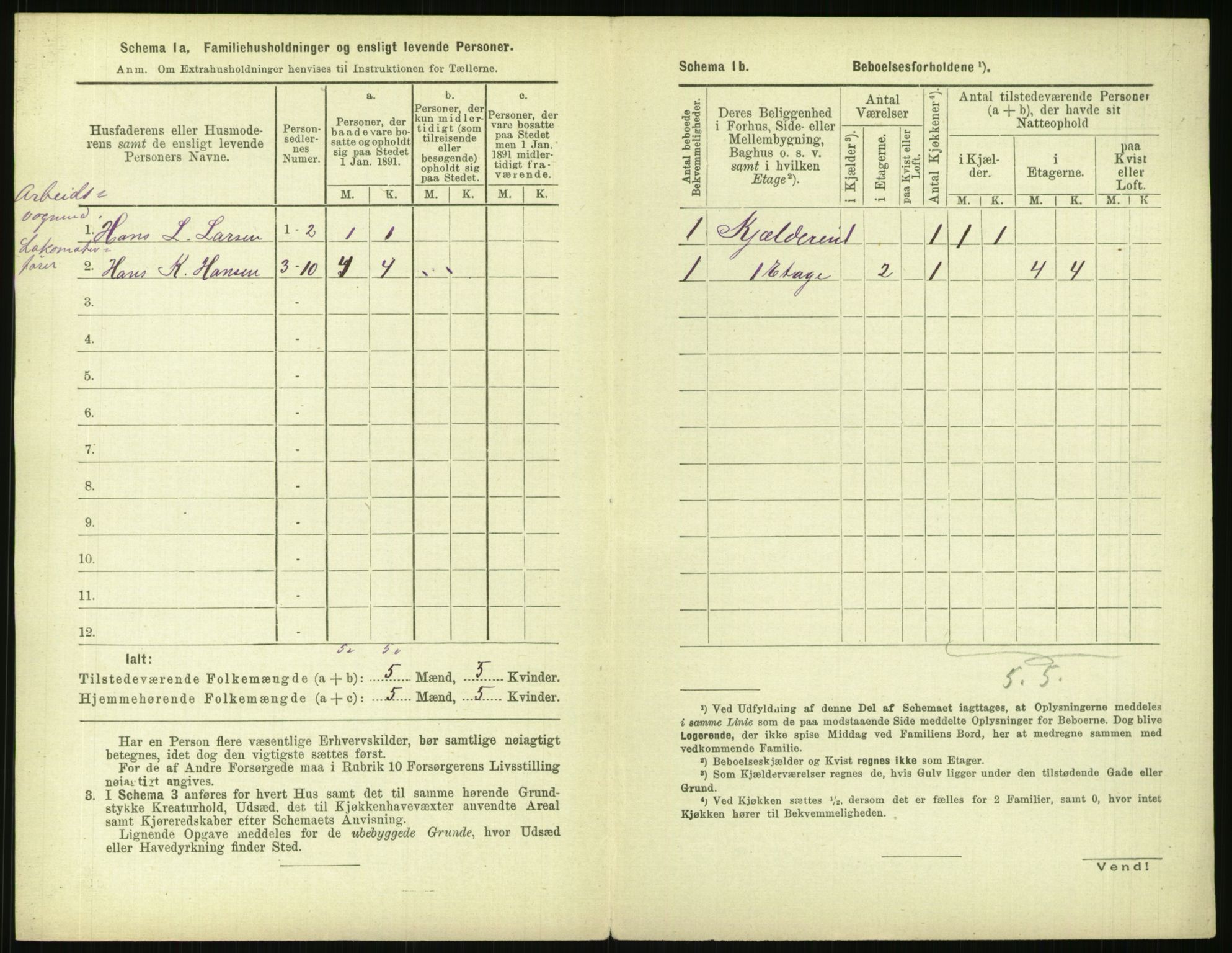 RA, 1891 census for 0301 Kristiania, 1891, p. 122051