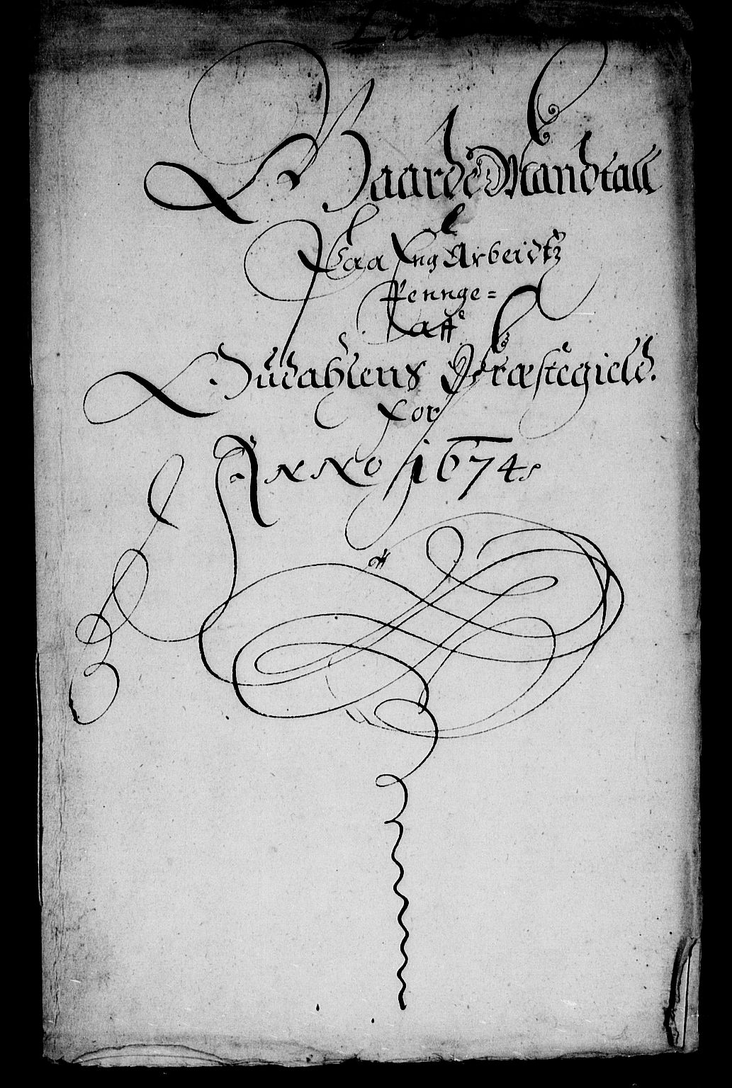 Rentekammeret inntil 1814, Reviderte regnskaper, Stiftamtstueregnskaper, Landkommissariatet på Akershus og Akershus stiftamt, RA/EA-5869/R/Rb/L0098: Akershus stiftamt, 1674