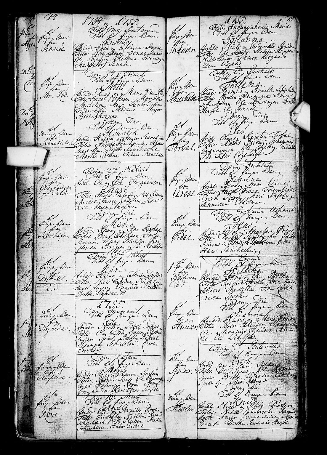 Hvaler prestekontor Kirkebøker, SAO/A-2001/F/Fa/L0002: Parish register (official) no. I 2, 1749-1816, p. 14-15