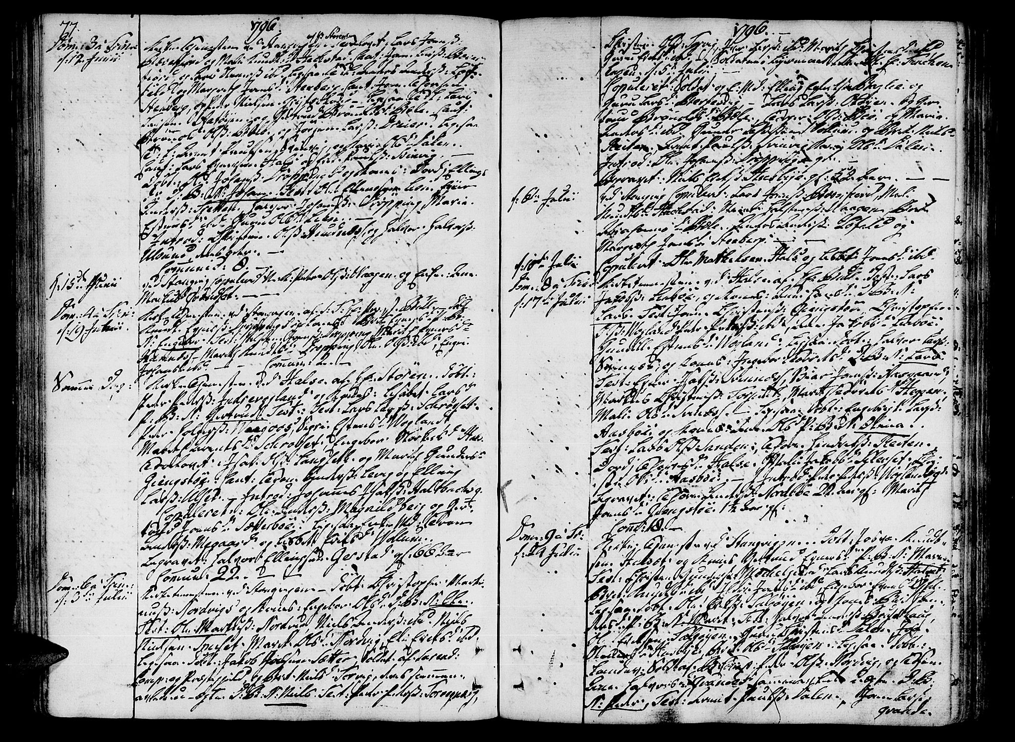 Ministerialprotokoller, klokkerbøker og fødselsregistre - Møre og Romsdal, AV/SAT-A-1454/592/L1022: Parish register (official) no. 592A01, 1784-1819, p. 77