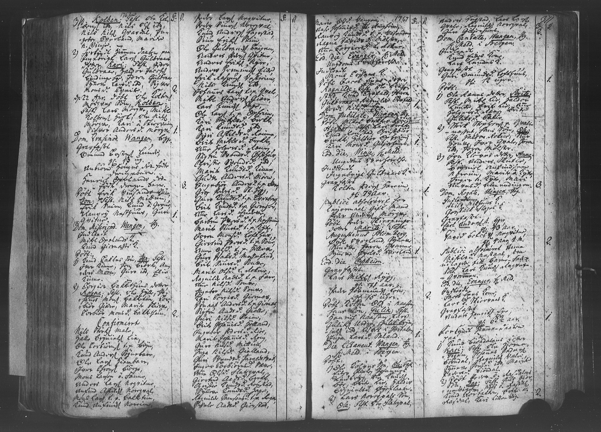 Voss sokneprestembete, SAB/A-79001/H/Haa: Parish register (official) no. A 8, 1752-1780, p. 310-311