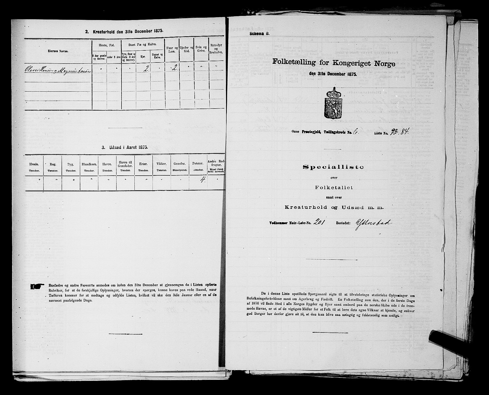 RA, 1875 census for 0134P Onsøy, 1875, p. 1397