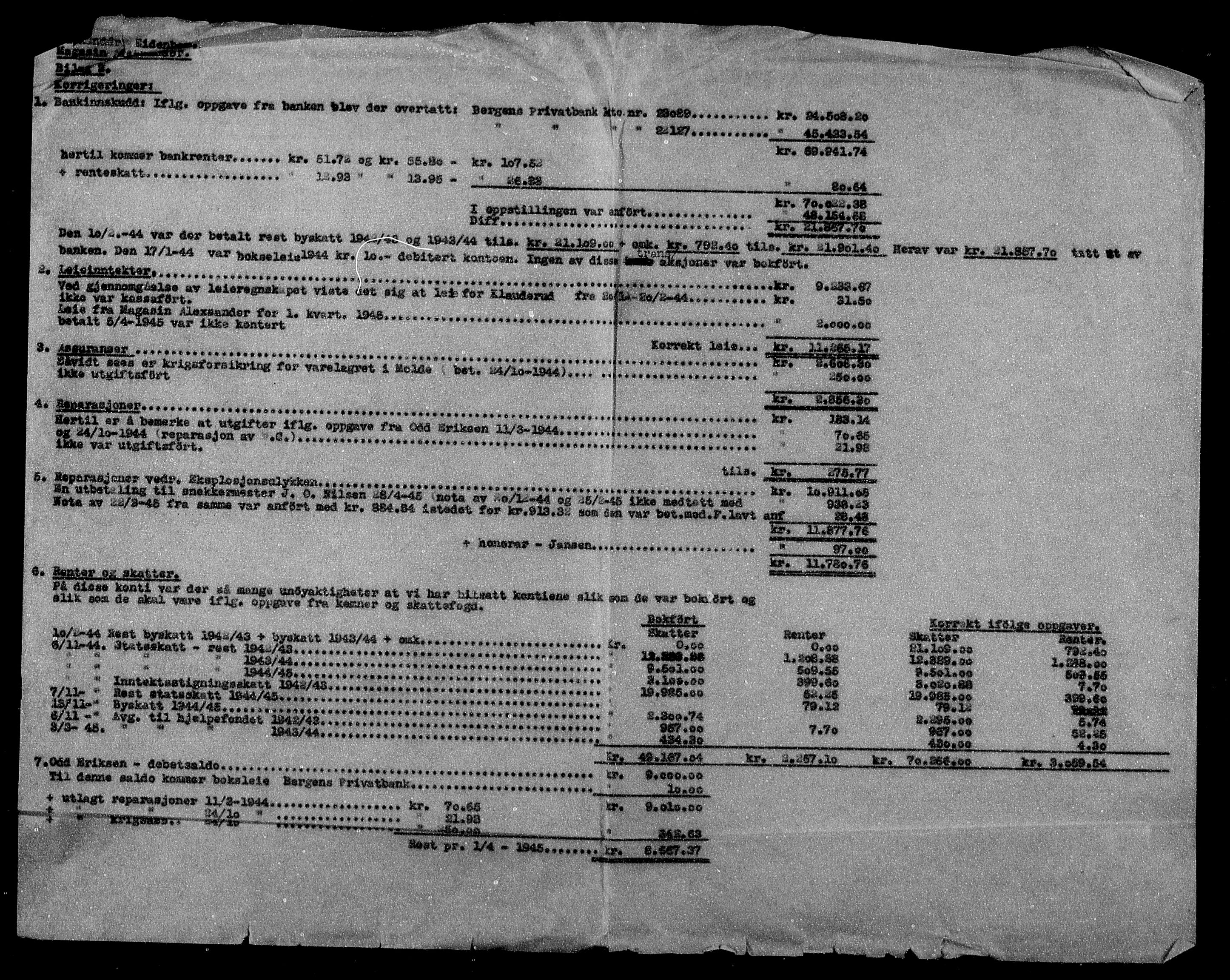 Justisdepartementet, Tilbakeføringskontoret for inndratte formuer, AV/RA-S-1564/H/Hc/Hcd/L0994: --, 1945-1947, p. 7