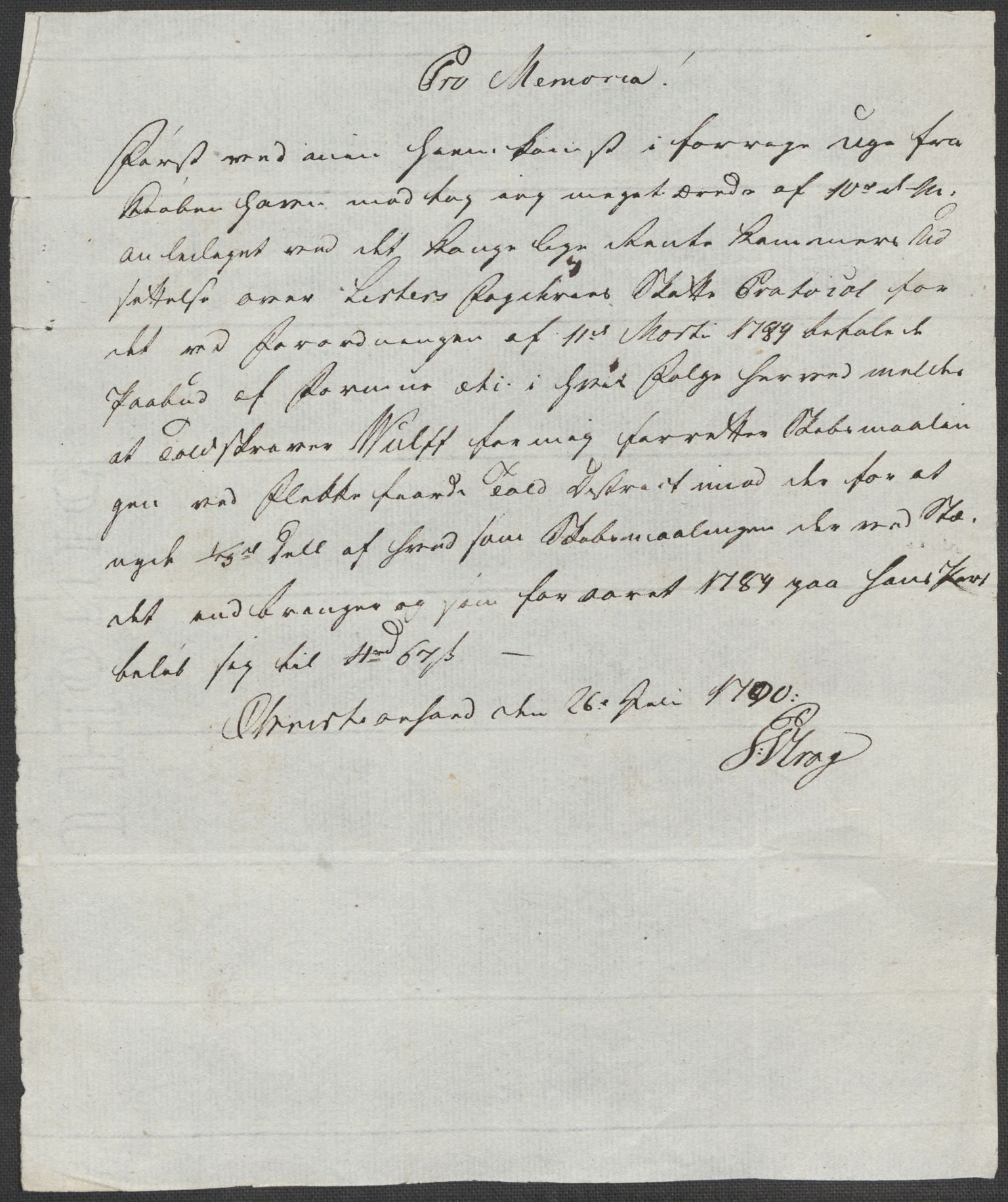 Rentekammeret inntil 1814, Reviderte regnskaper, Mindre regnskaper, AV/RA-EA-4068/Rf/Rfe/L0021: Larvik grevskap, Lista fogderi, 1789, p. 245