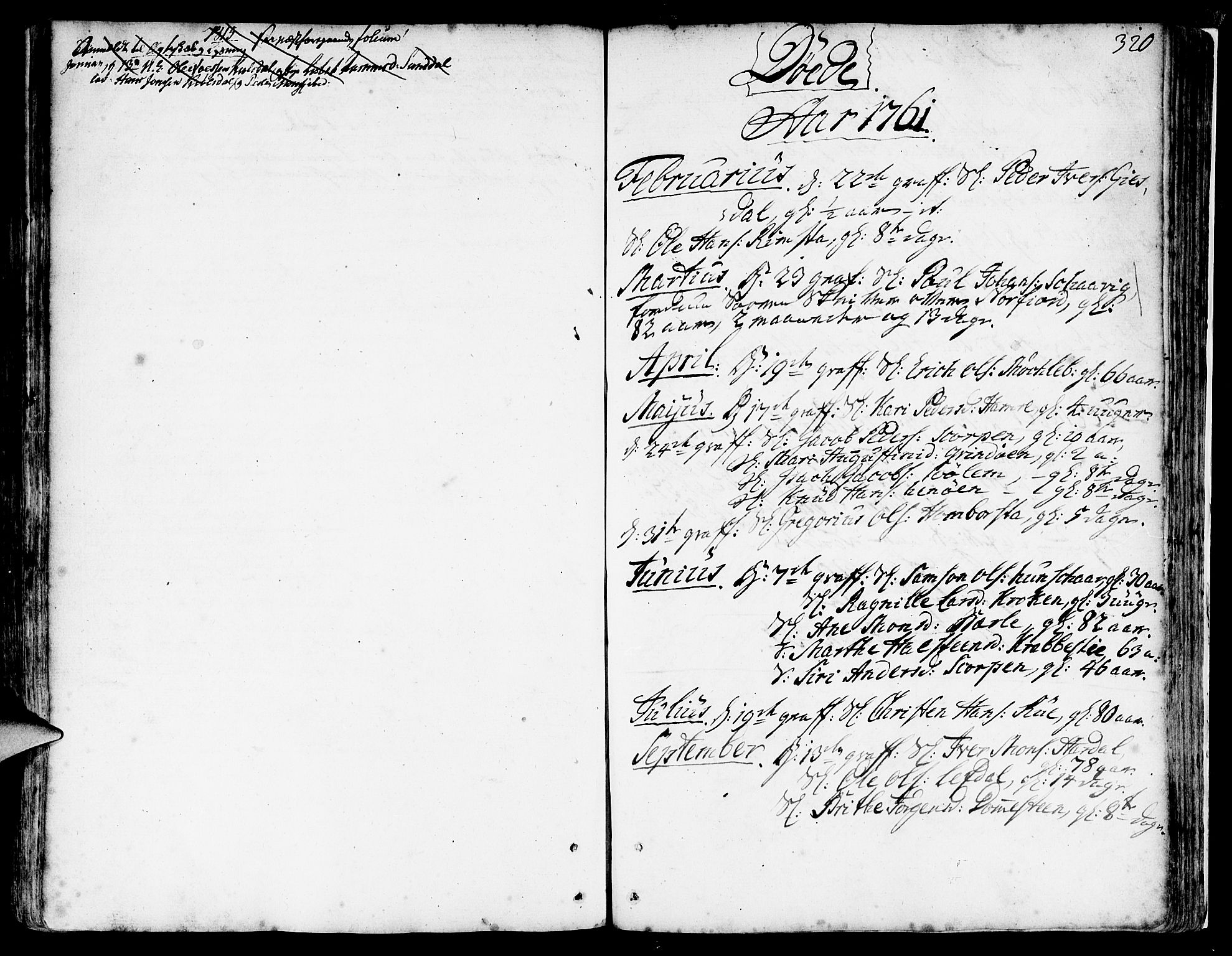 Davik sokneprestembete, SAB/A-79701/H/Haa/Haaa/L0002: Parish register (official) no. A 2, 1742-1816, p. 320