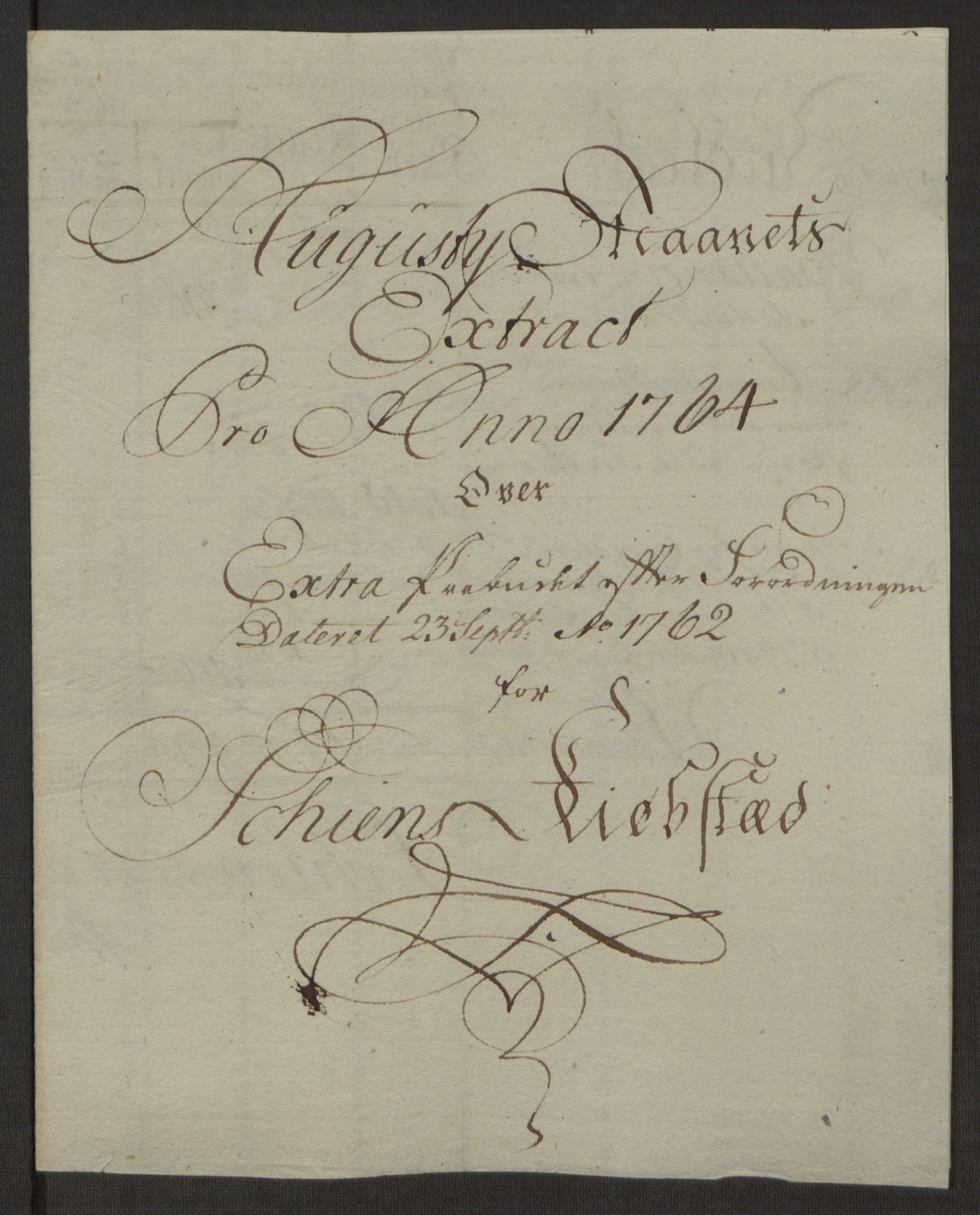 Rentekammeret inntil 1814, Reviderte regnskaper, Byregnskaper, AV/RA-EA-4066/R/Rj/L0198/0001: [J4] Kontribusjonsregnskap / Ekstraskatt, 1762-1768, p. 298