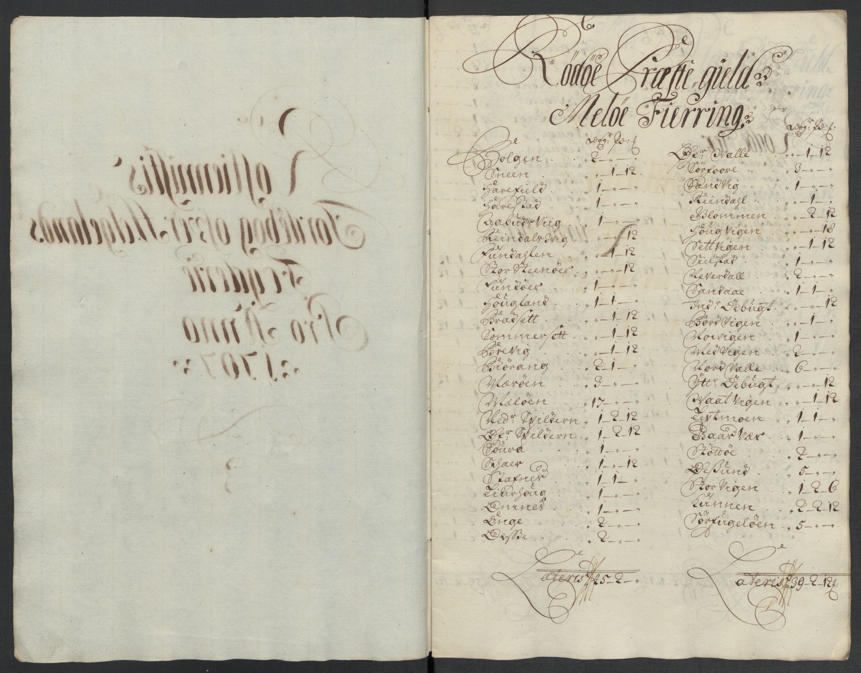 Rentekammeret inntil 1814, Reviderte regnskaper, Fogderegnskap, RA/EA-4092/R65/L4509: Fogderegnskap Helgeland, 1706-1707, p. 231