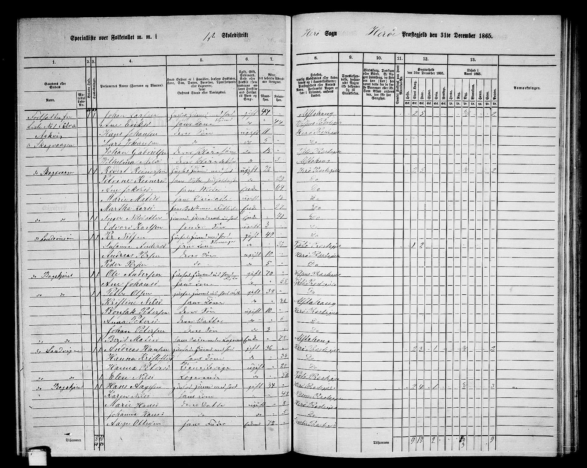 RA, 1865 census for Herøy, 1865, p. 21