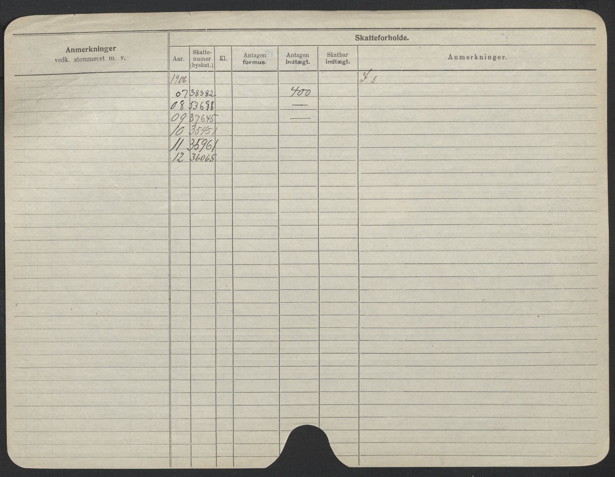 Oslo folkeregister, Registerkort, AV/SAO-A-11715/F/Fa/Fac/L0017: Kvinner, 1906-1914, p. 224b