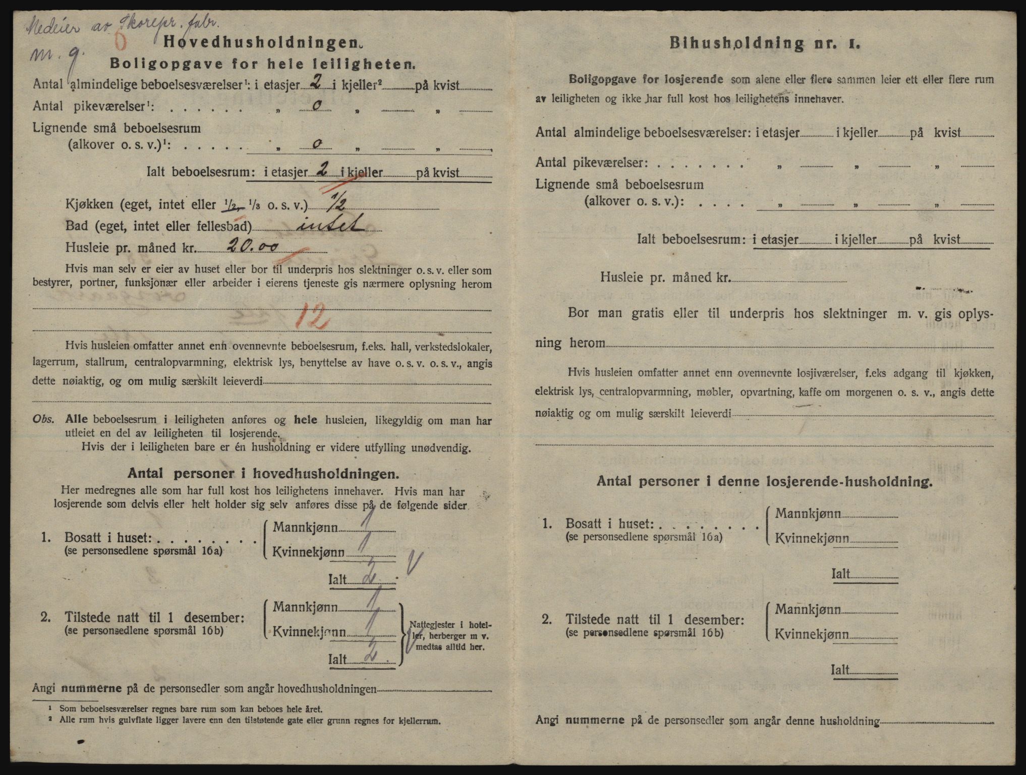 SATØ, 1920 census for Tromsø, 1920, p. 5020