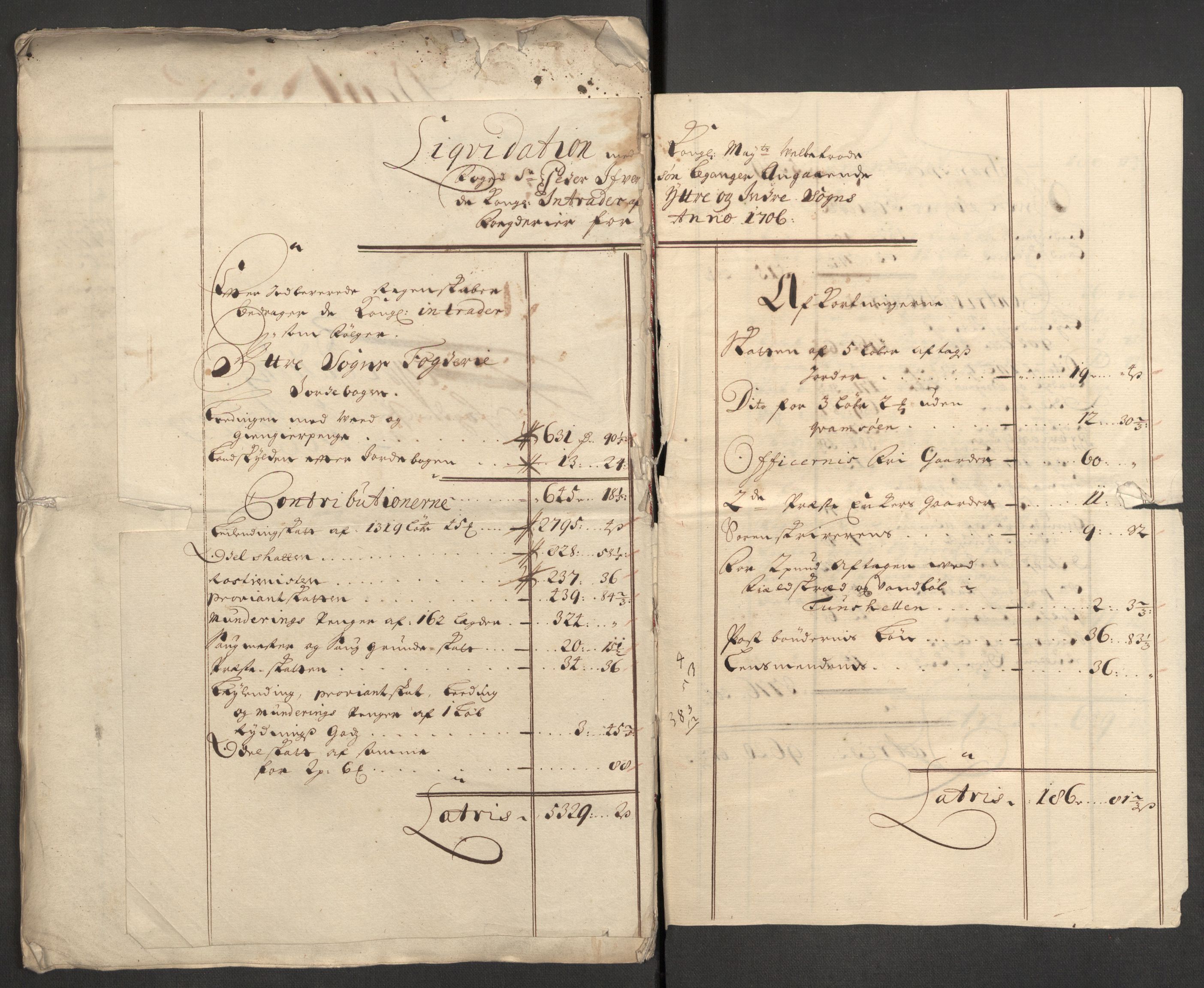 Rentekammeret inntil 1814, Reviderte regnskaper, Fogderegnskap, RA/EA-4092/R52/L3314: Fogderegnskap Sogn, 1705-1707, p. 227