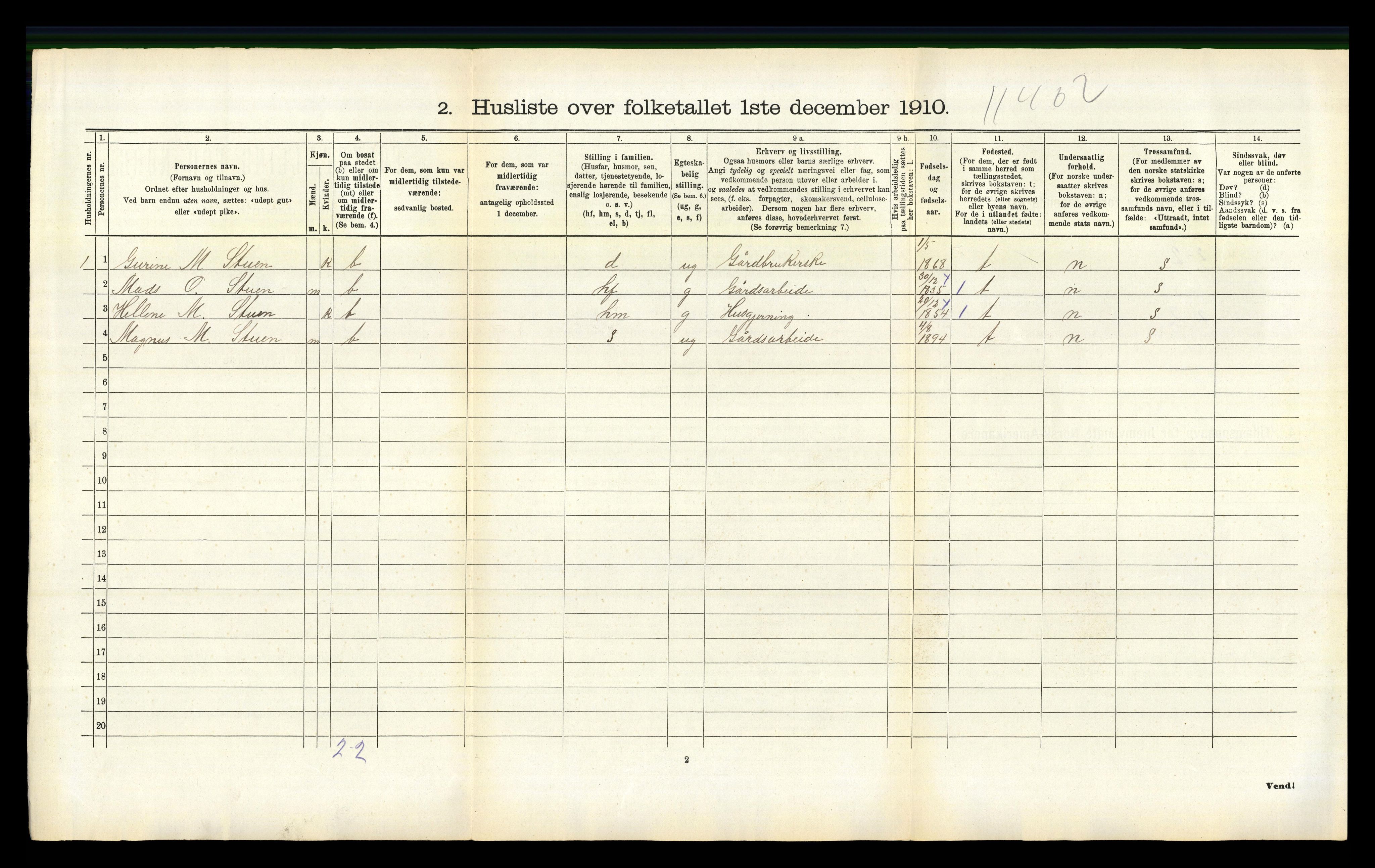 RA, 1910 census for Askvoll, 1910, p. 428