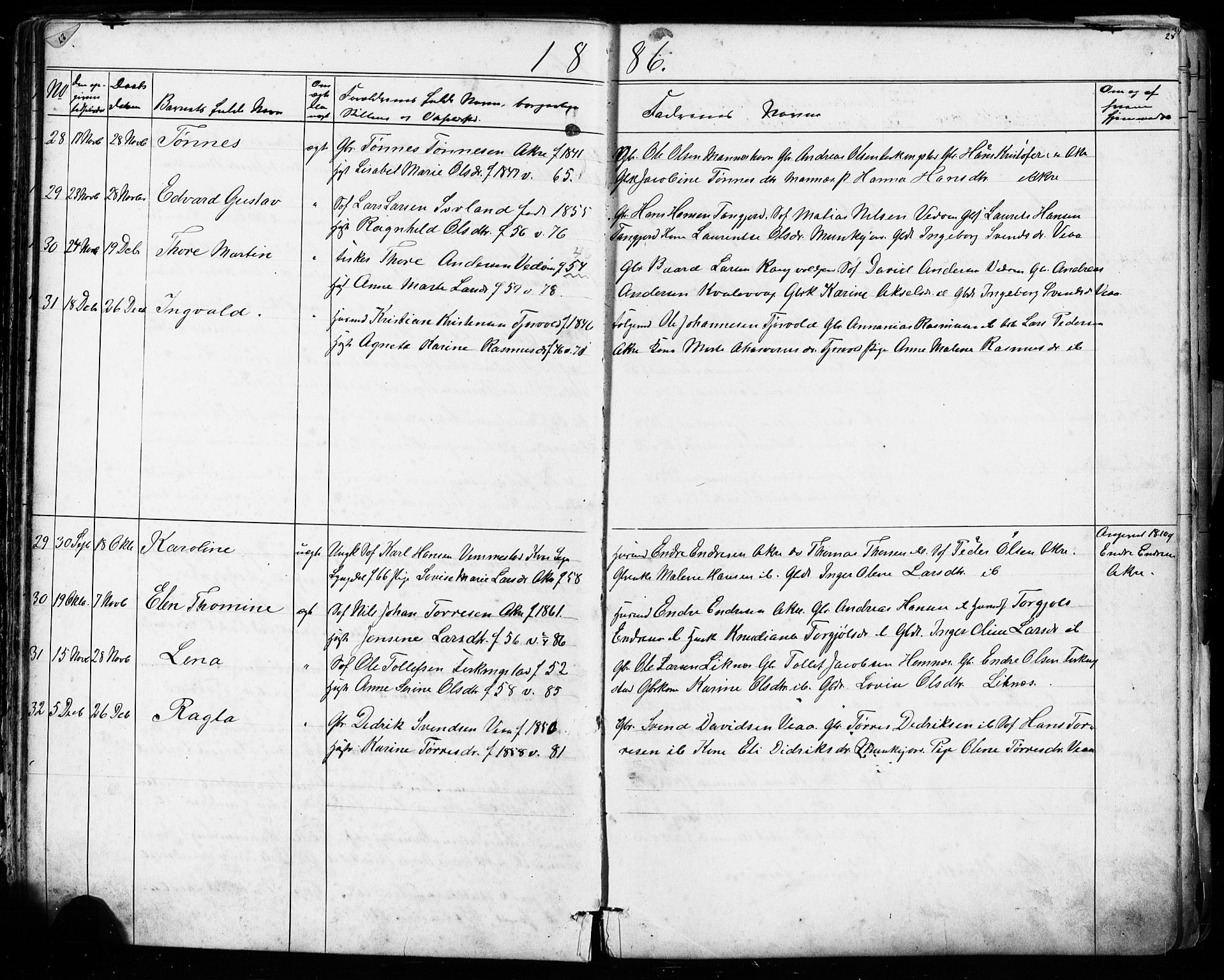 Kopervik sokneprestkontor, AV/SAST-A-101850/H/Ha/Hab/L0002: Parish register (copy) no. B 2, 1881-1905, p. 28