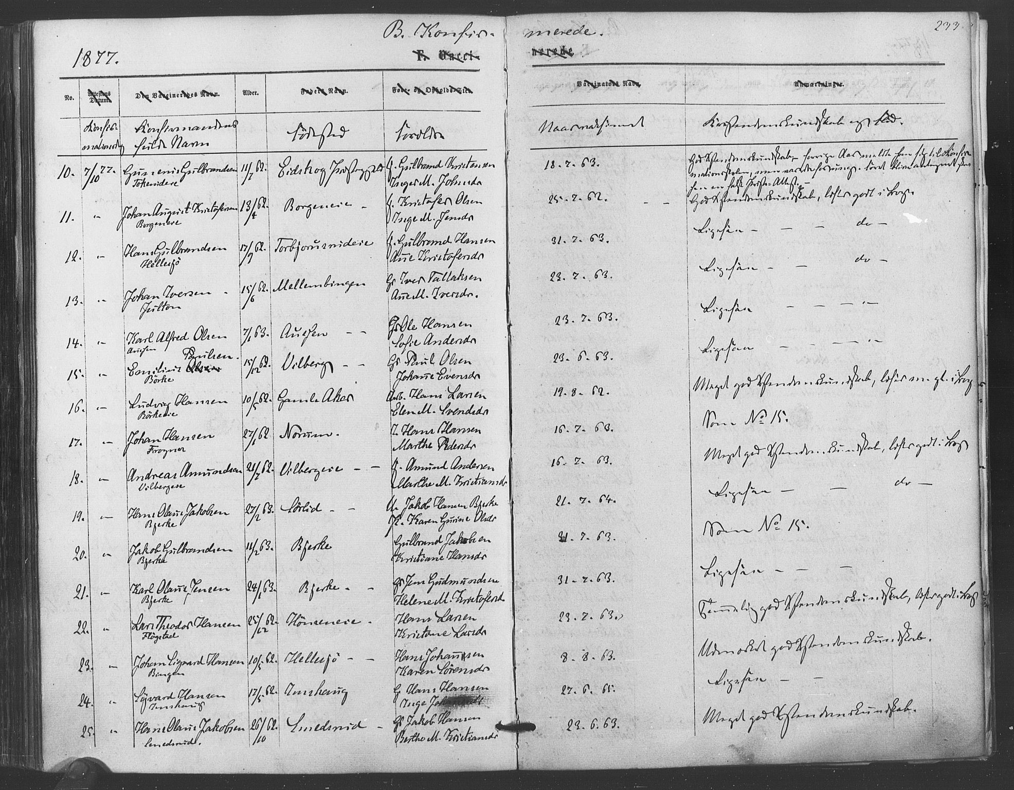 Sørum prestekontor Kirkebøker, AV/SAO-A-10303/F/Fa/L0006: Parish register (official) no. I 6, 1864-1877, p. 233