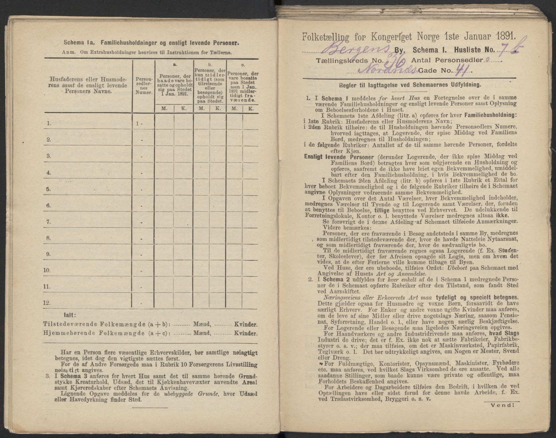 RA, 1891 Census for 1301 Bergen, 1891, p. 5796