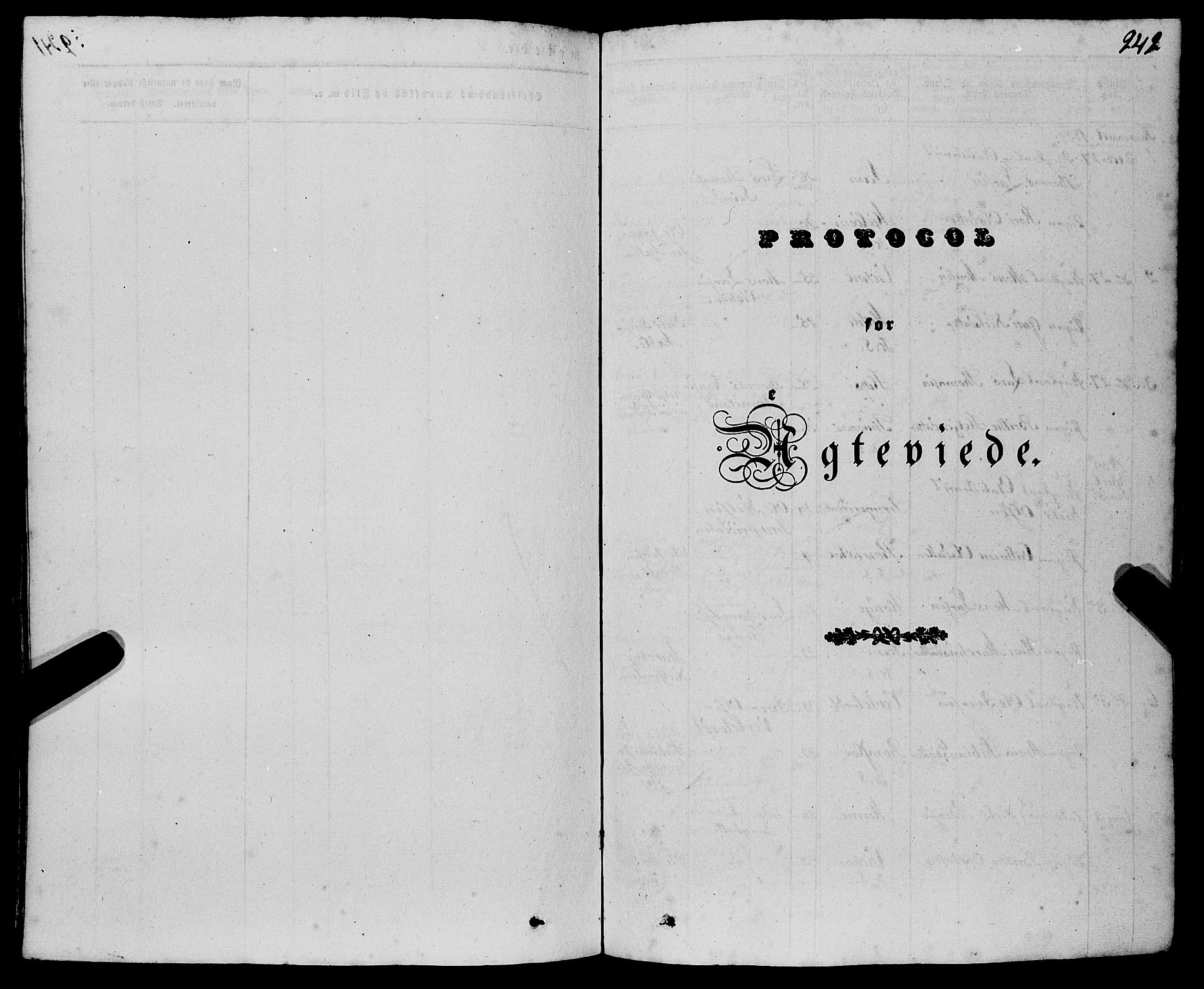 Haus sokneprestembete, SAB/A-75601/H/Haa: Parish register (official) no. A 15, 1838-1847, p. 242