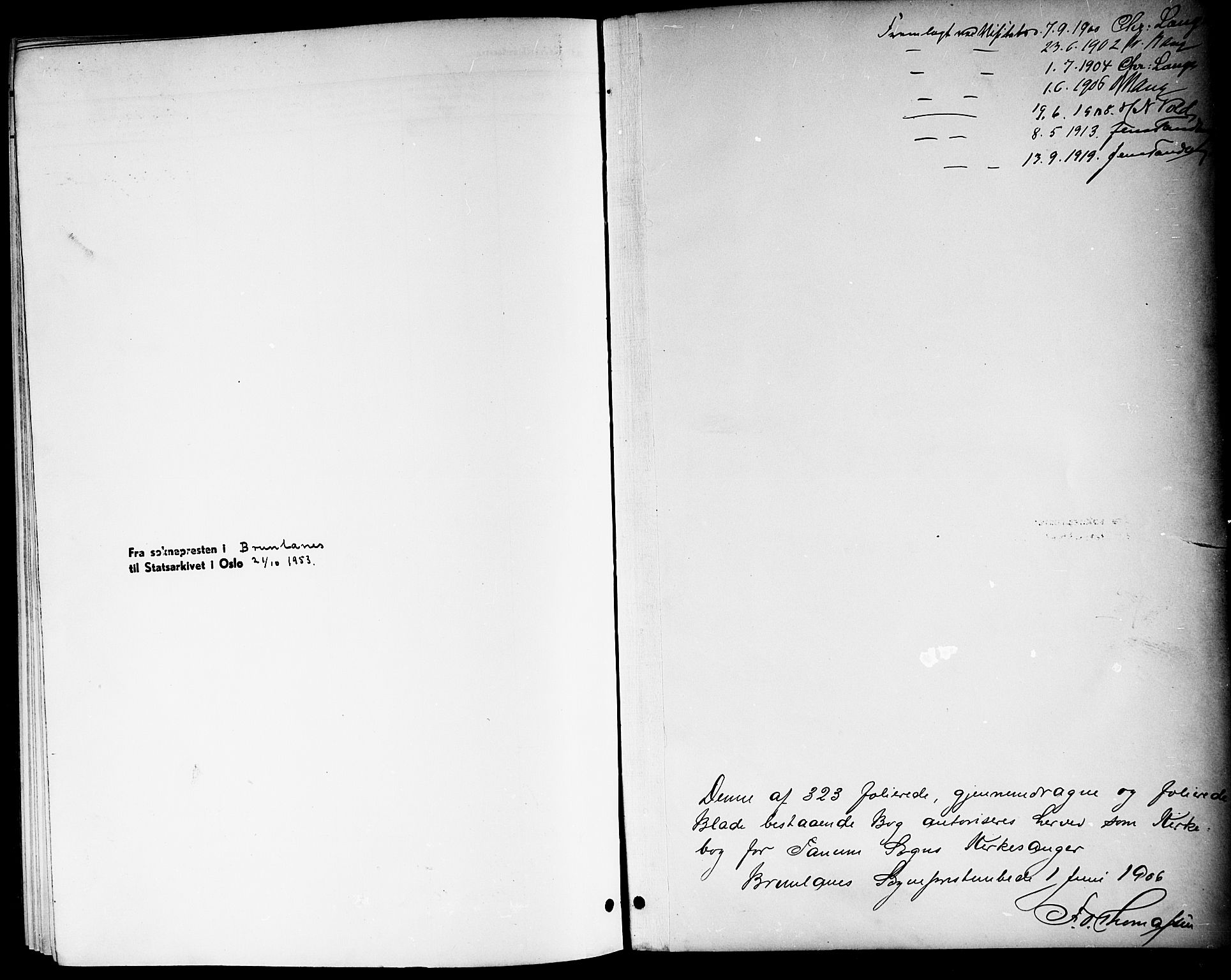 Brunlanes kirkebøker, AV/SAKO-A-342/G/Ga/L0004: Parish register (copy) no. I 4, 1898-1921