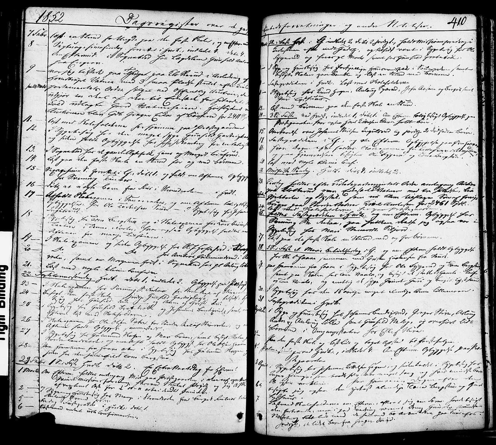 Heddal kirkebøker, AV/SAKO-A-268/F/Fa/L0006: Parish register (official) no. I 6, 1837-1854, p. 410