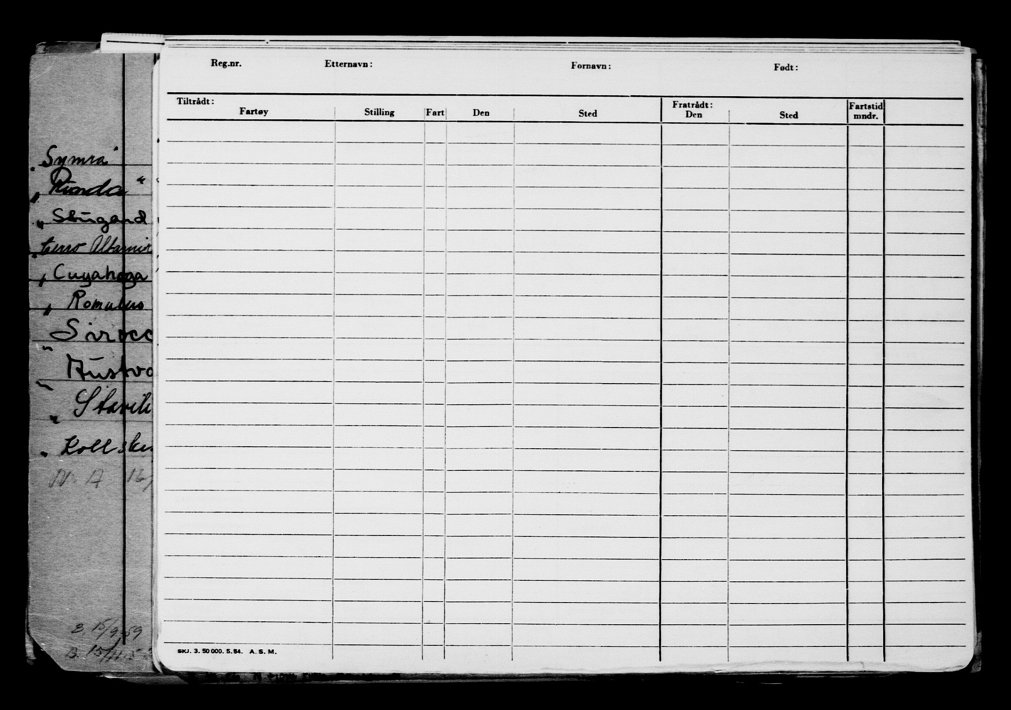 Direktoratet for sjømenn, AV/RA-S-3545/G/Gb/L0141: Hovedkort, 1916, p. 422